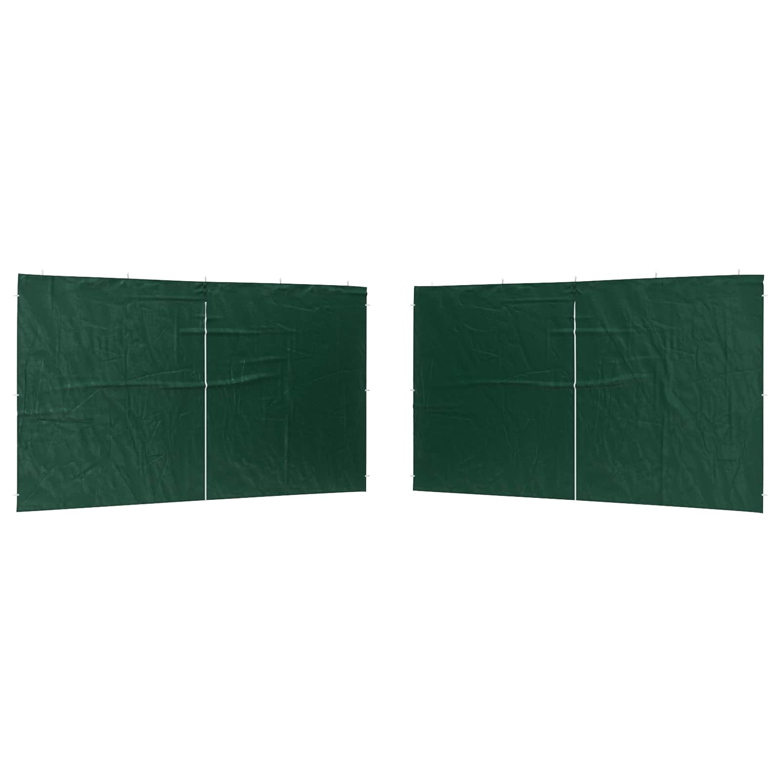 Zid šatora za zabavu 2 pcs Zelena 400 x 195 cm PE i čelik
