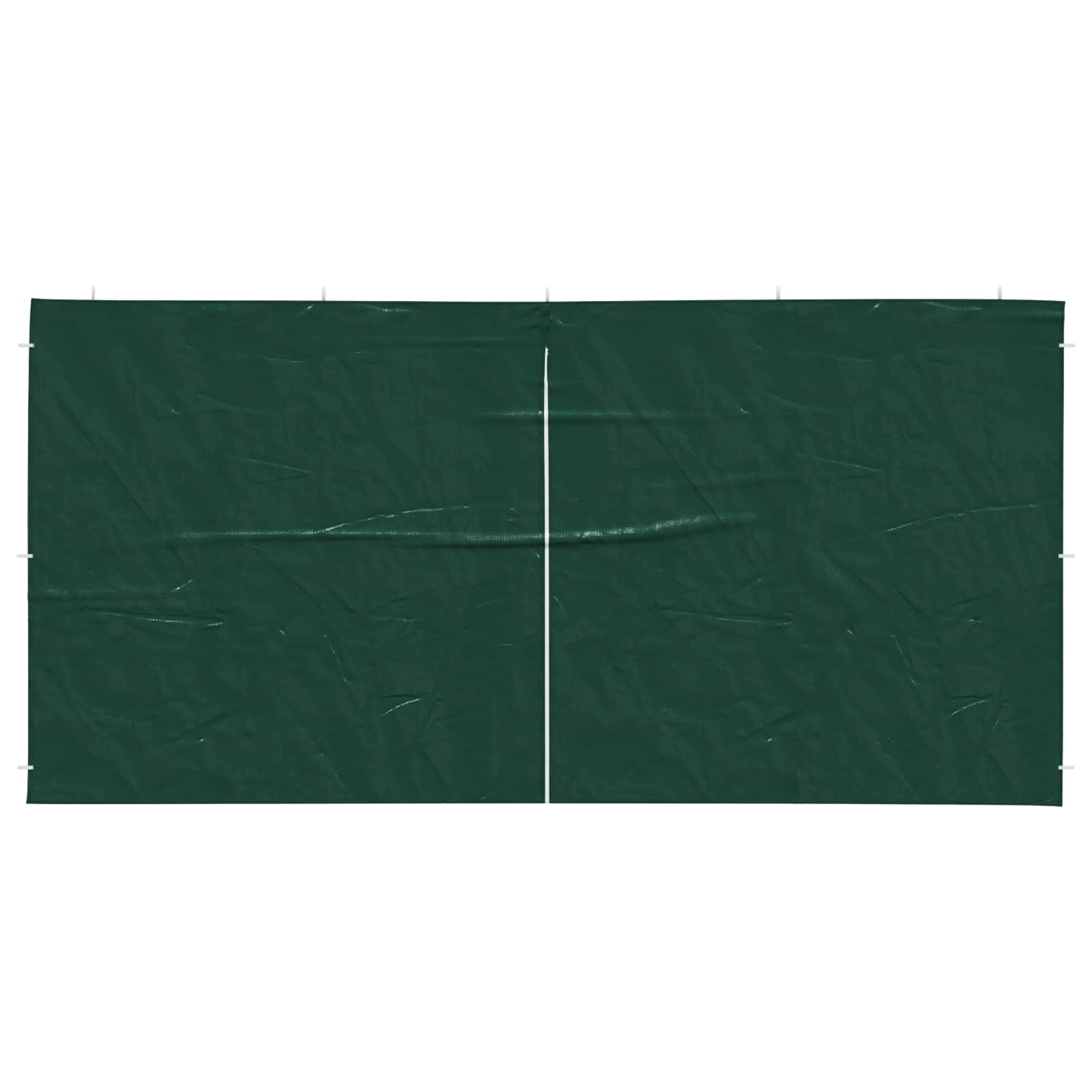 Zid šatora za zabavu 2 pcs Zelena 400 x 195 cm PE i čelik