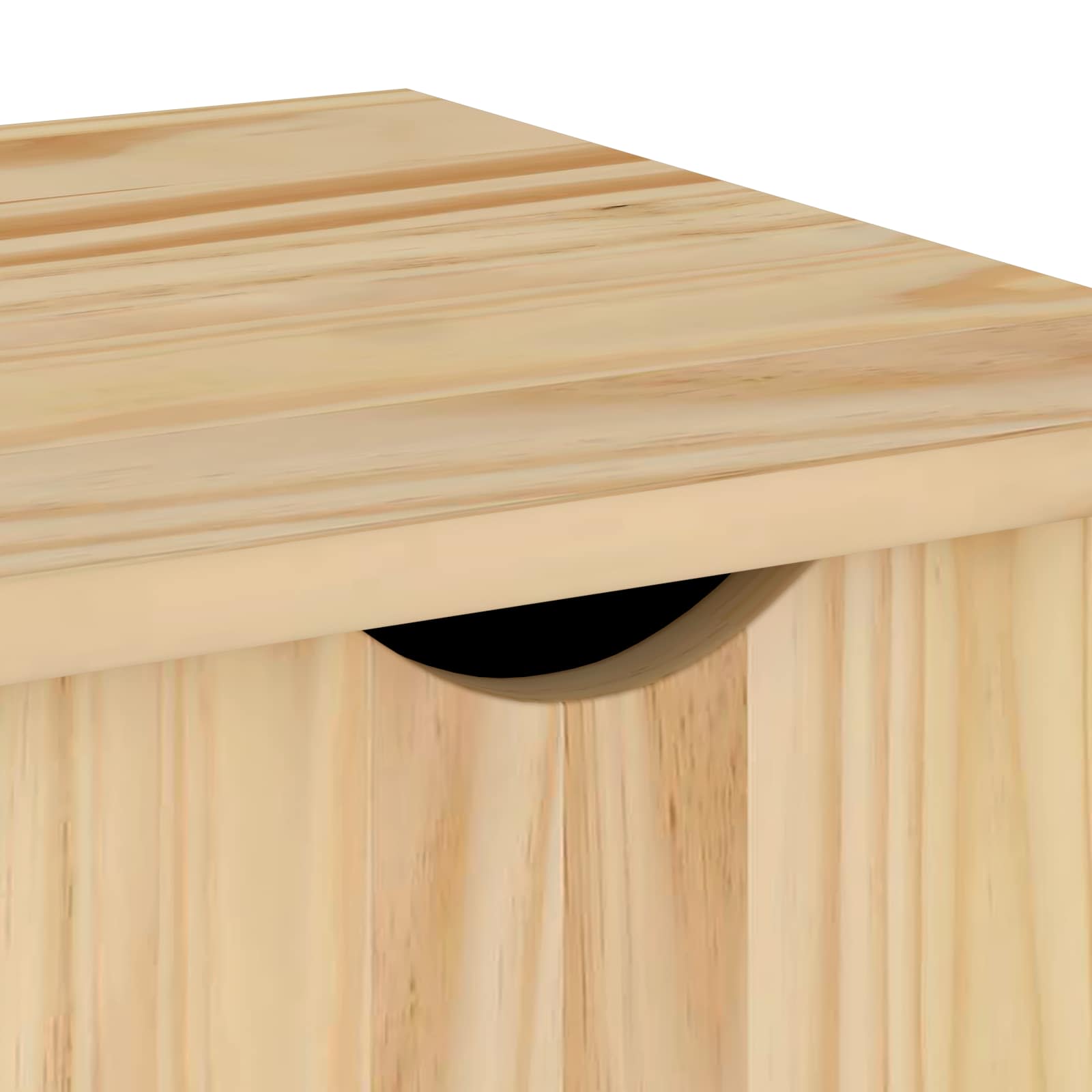 Mobilni ormar Smeđa 100 x 39 x 65,5 cm Čvrsto borovo drvo