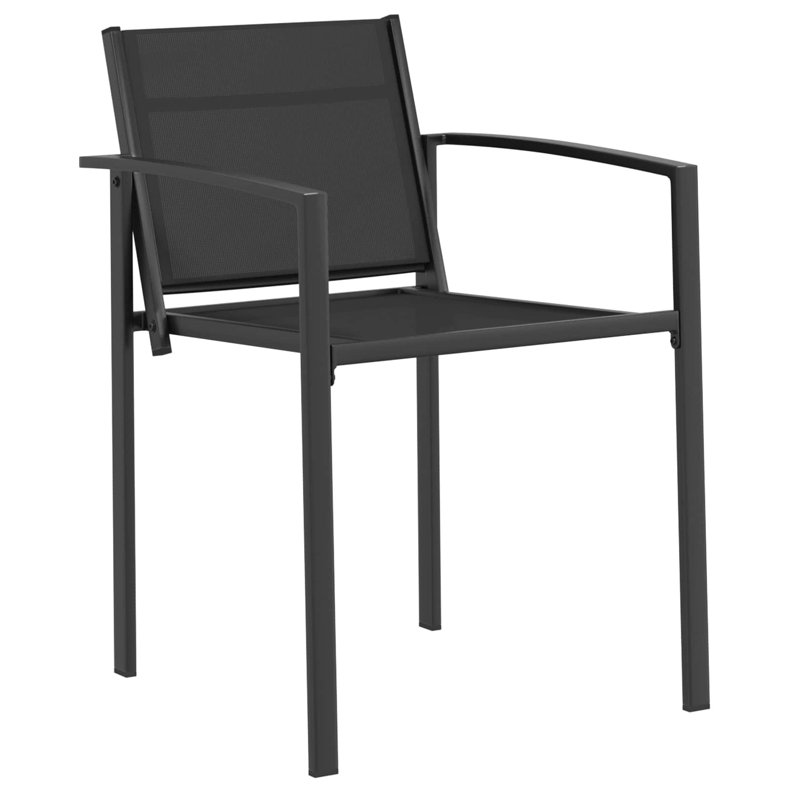 Set vanjskog namještaja 5 pcs Crna i antracit 80 x 80 x 73 cm