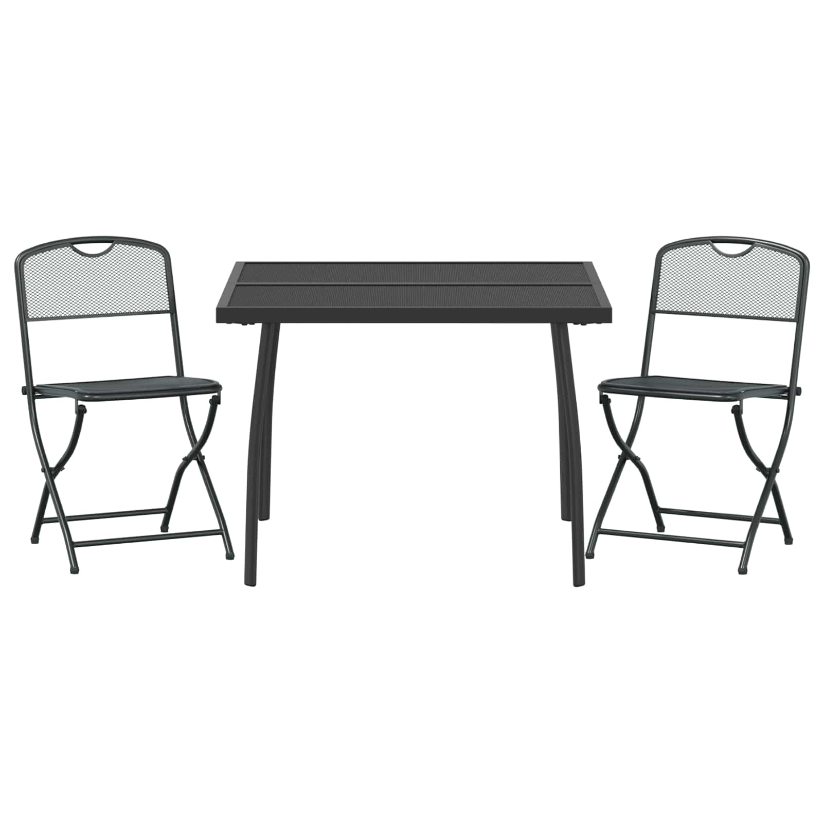 Set vanjskog namještaja 3 pcs Antracit Željezo i čelik