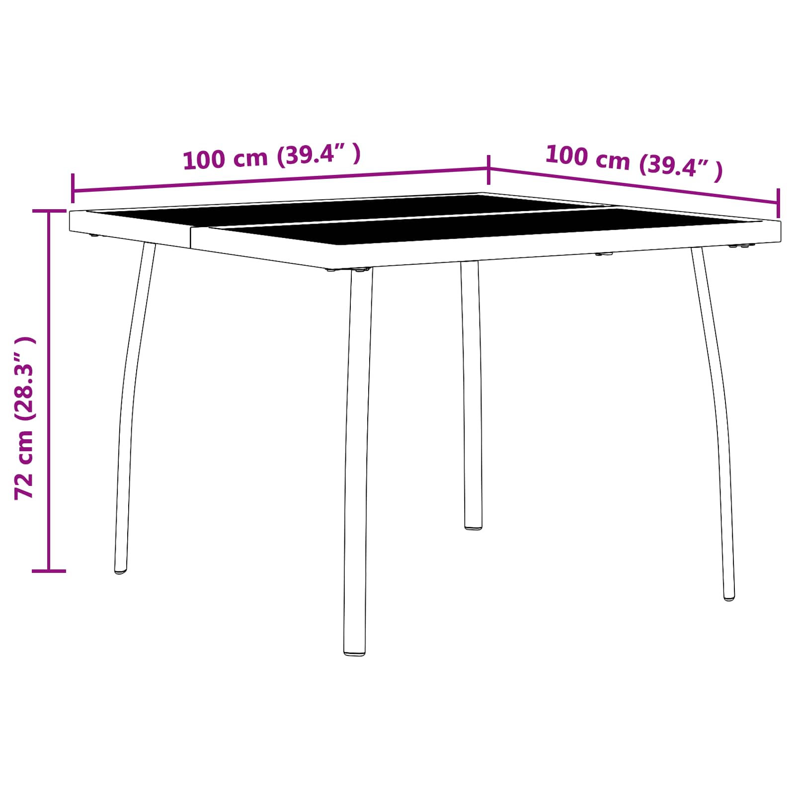 Set vanjskog namještaja 3 pcs Antracit Željezo i čelik