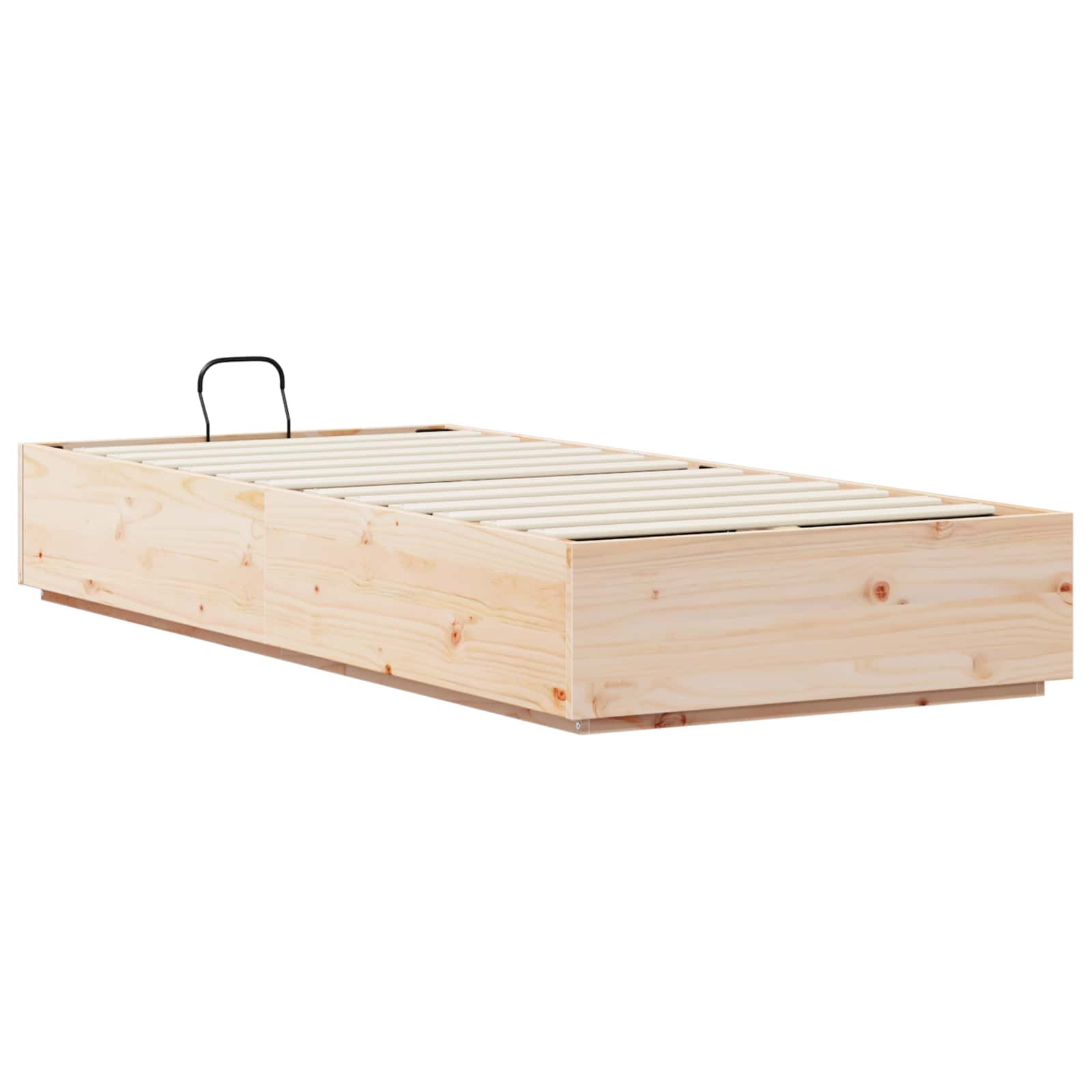 Otomanski krevet Prirodna 90 x 190 cm Masivna borovina