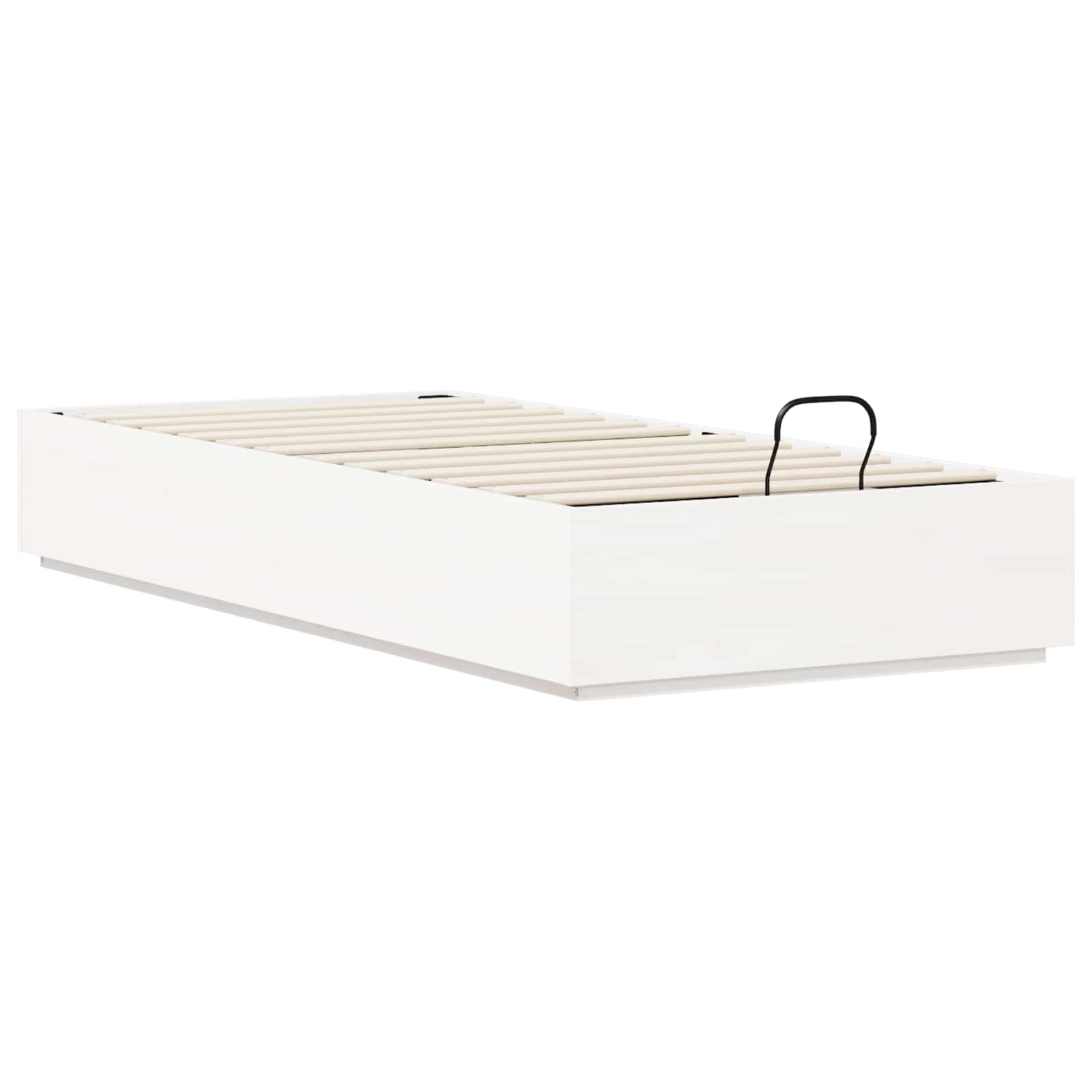 Otomanski krevet Bijeli 90 x 190 cm Masivna borovina