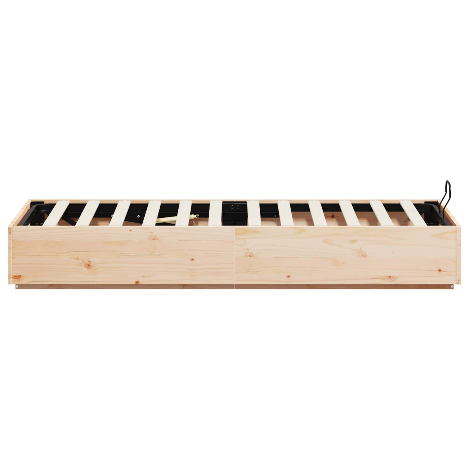 Otomanski krevet Prirodna 100 x 200 cm Masivna borovina