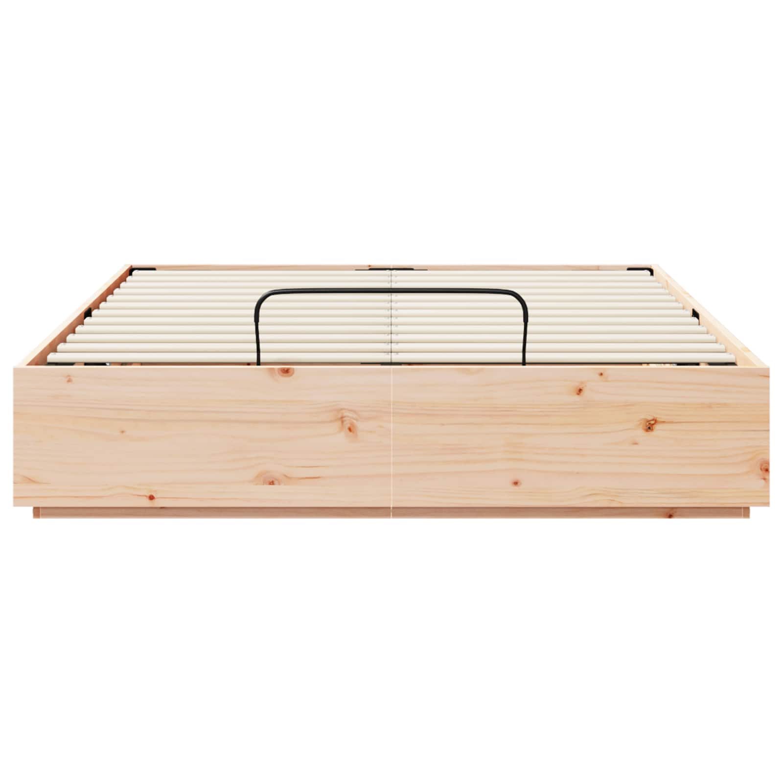 Otomanski krevet Prirodna 135 x 190 cm Masivna borovina