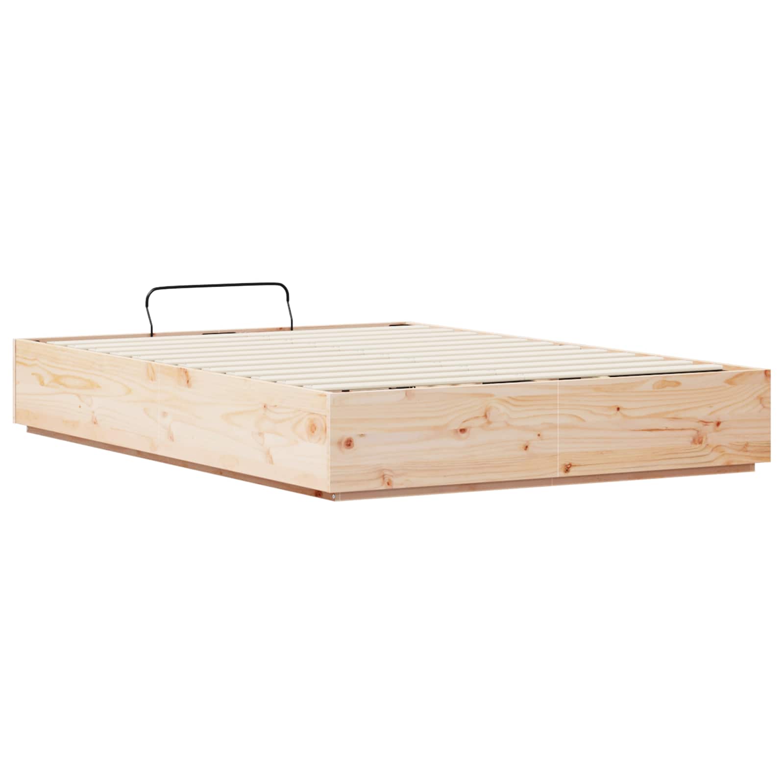 Otomanski krevet Prirodna 150 x 200 cm Masivna borovina