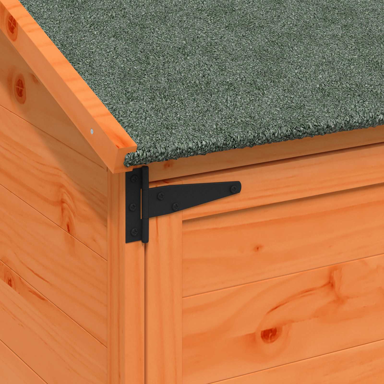 Vrtna Šupa s krovom Smeđa 59 x 56 x 113,5 cm Čvrsto drvo jele