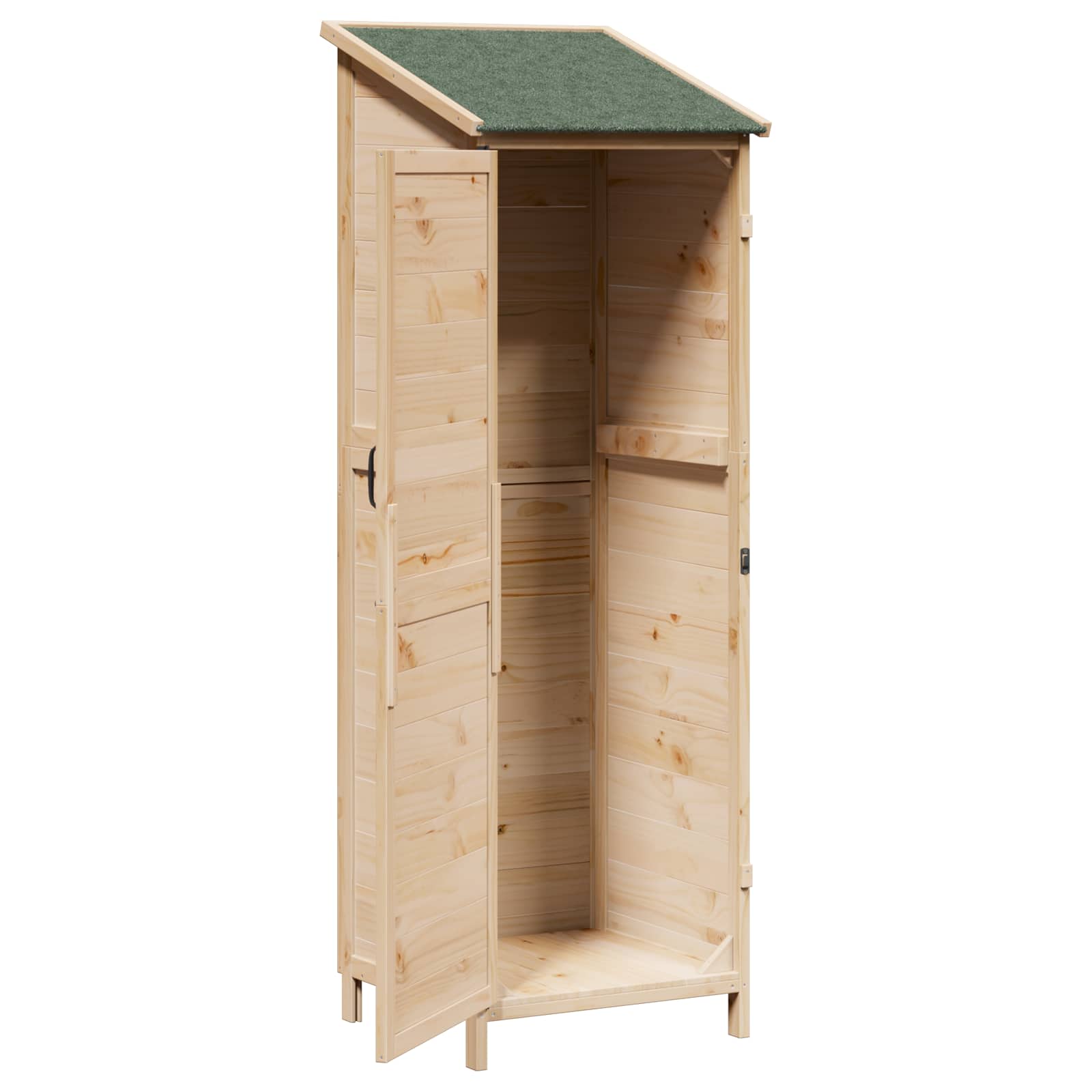 Vrtna Šupa Prirodna 59,5 x 56 x 176,5 cm Čvrsto drvo jele