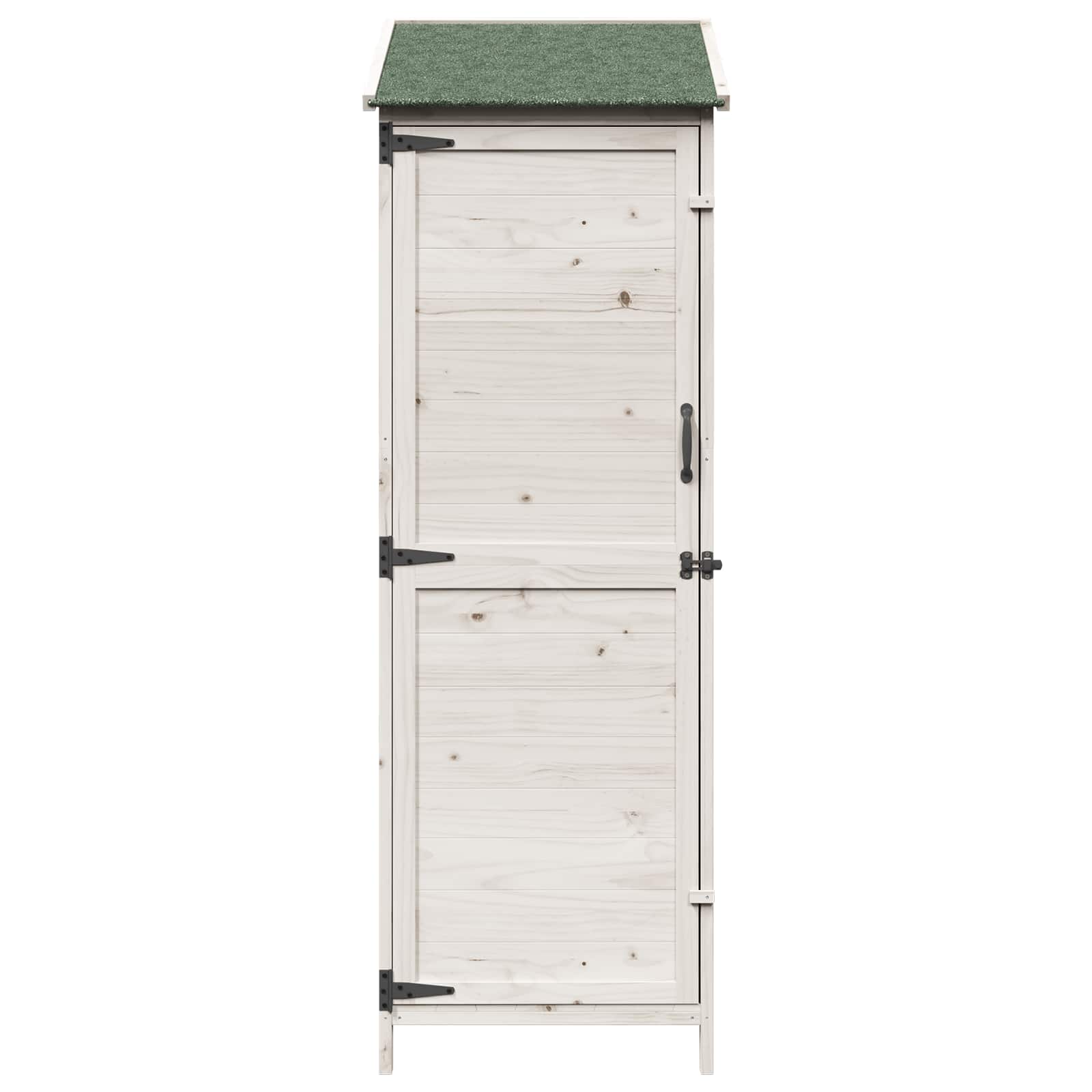 Vrtna Šupa Bijela 59,5 x 56 x 176,5 cm Čvrsto drvo jele