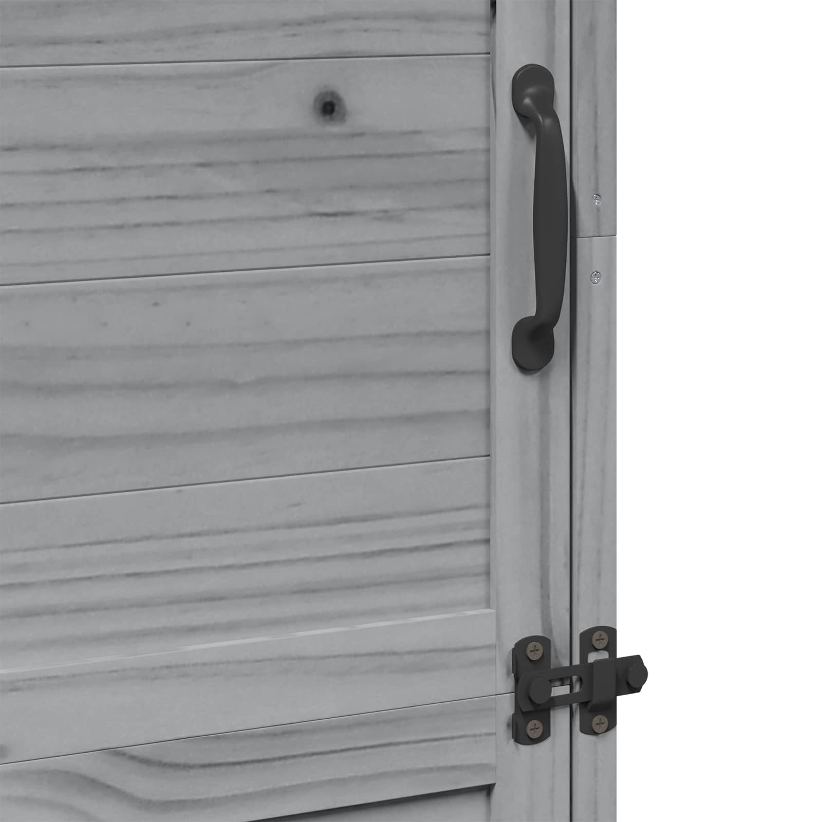 Vrtna Šupa s krovom Siva 59,5 x 56 x 176,5 cm Čvrsto drvo jele