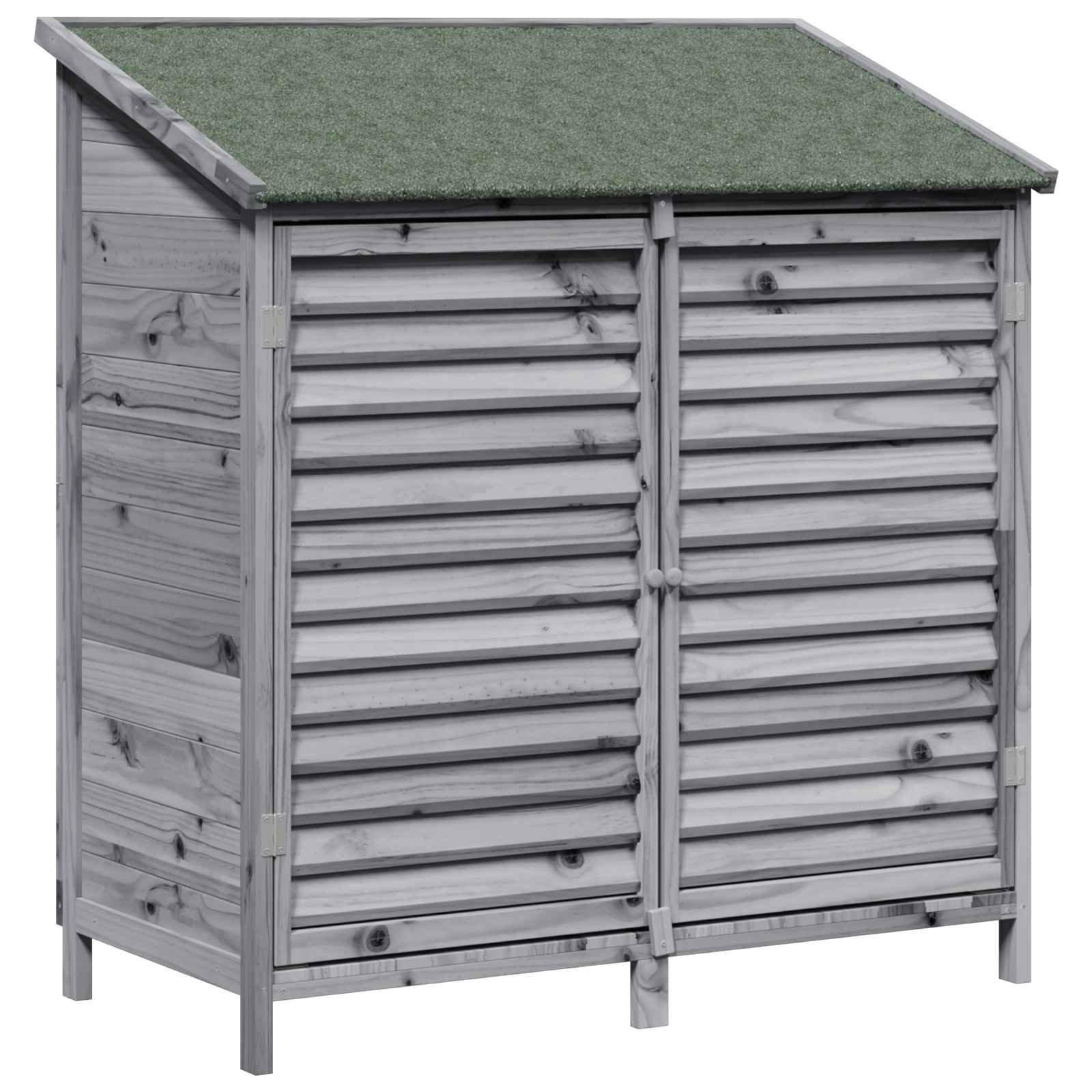 Vrtna Šupa s krovom Siva 106 x 56 x 113,5 cm Čvrsto drvo jele