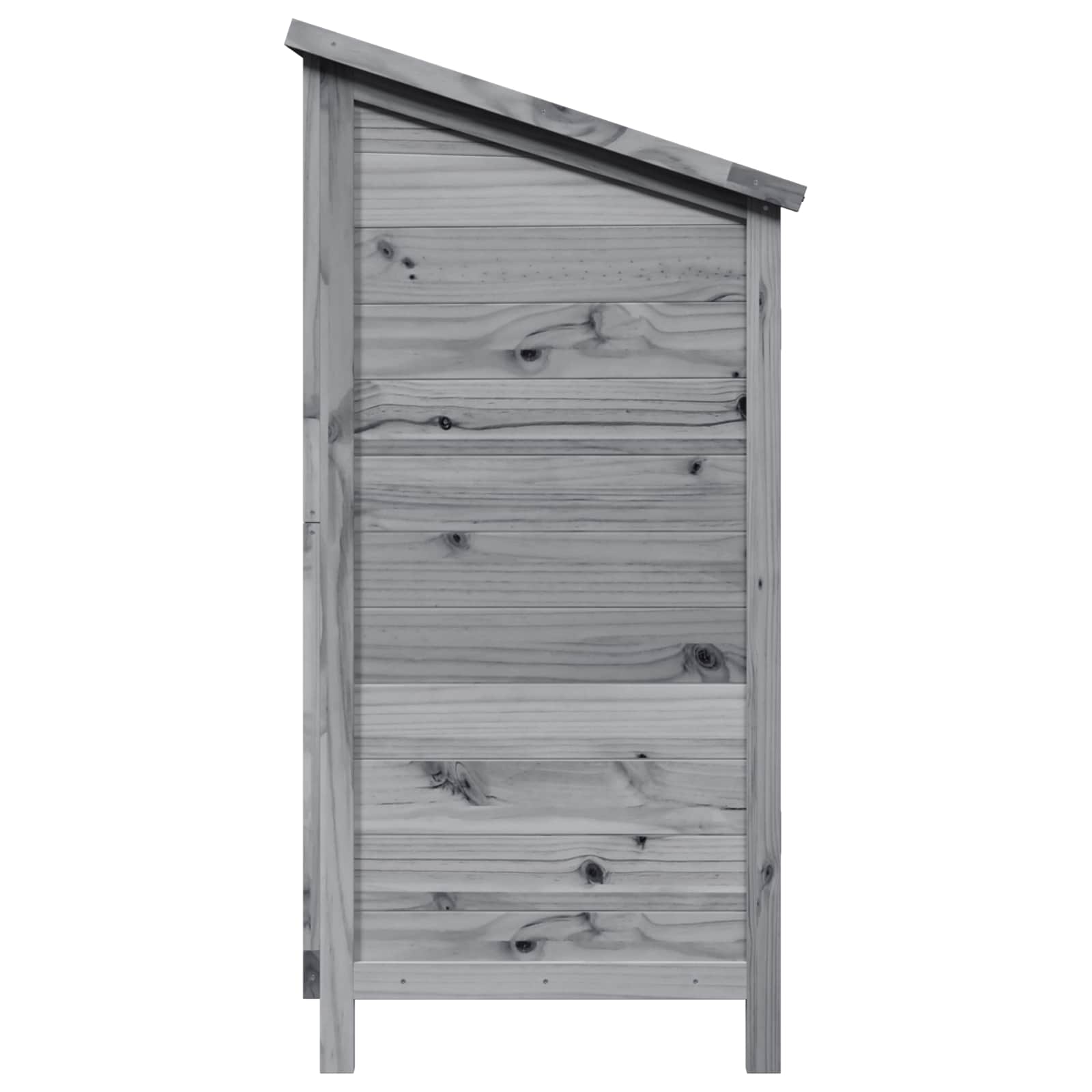 Vrtna Šupa Siva 106 x 56 x 113,5 cm Čvrsto drvo jele