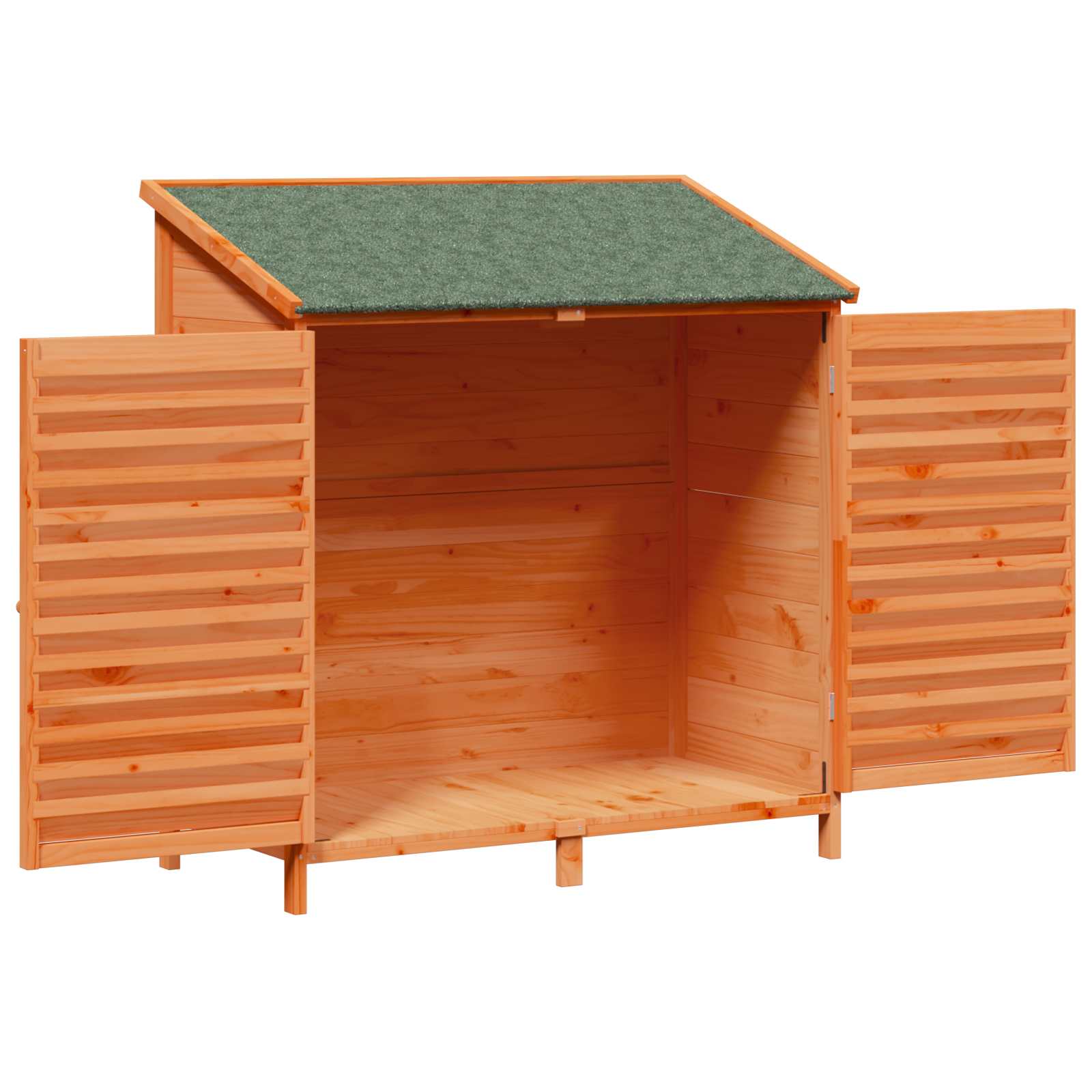 Vrtna Šupa s krovom Smeđa 106 x 56 x 113,5 cm Čvrsto drvo jele
