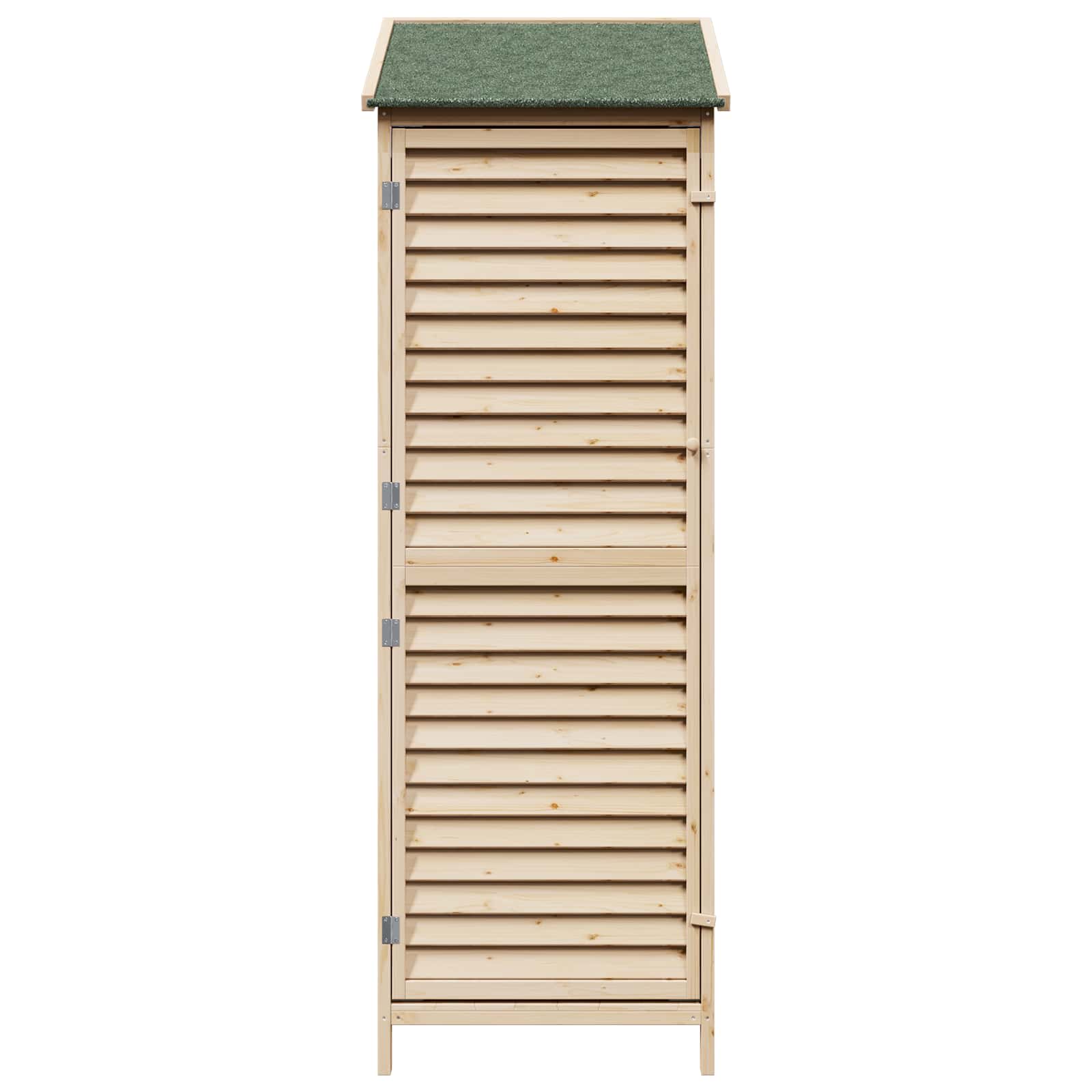 Vrtna Šupa s krovom Prirodna 59 x 56 x 176 cm Čvrsto drvo jele