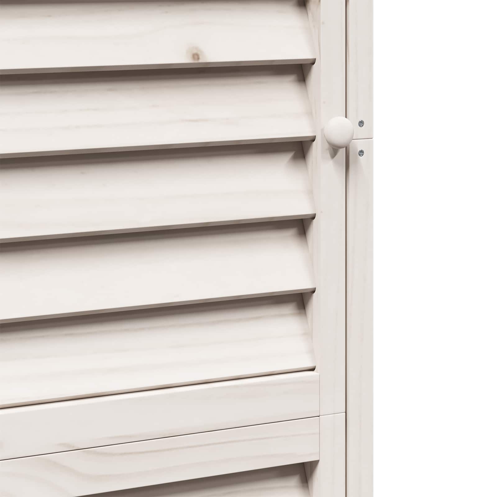 Vrtna Šupa Bijela 59 x 56 x 176 cm Čvrsto drvo jele
