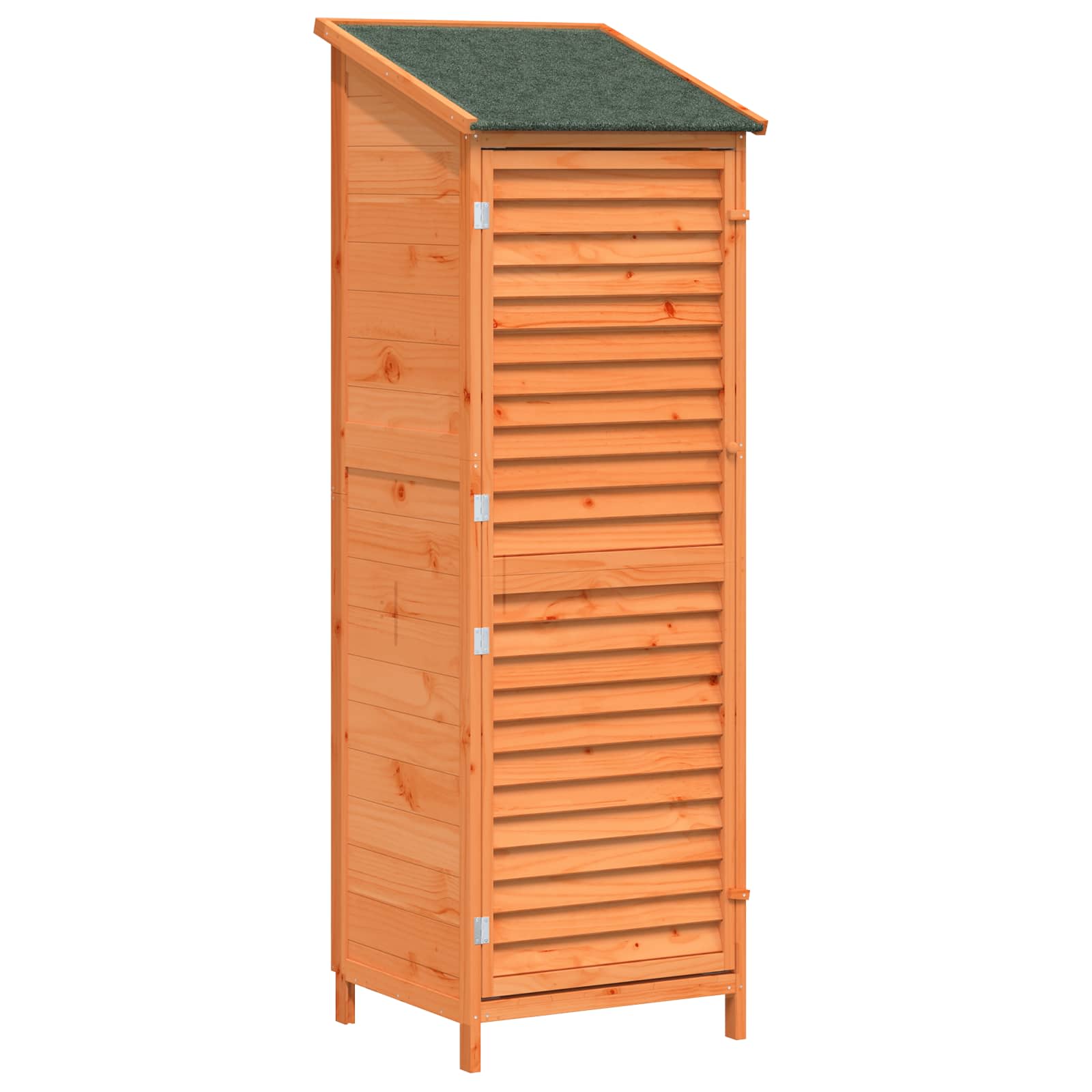Vrtna Šupa s krovom Smeđa 59 x 56 x 176 cm Čvrsto drvo jele