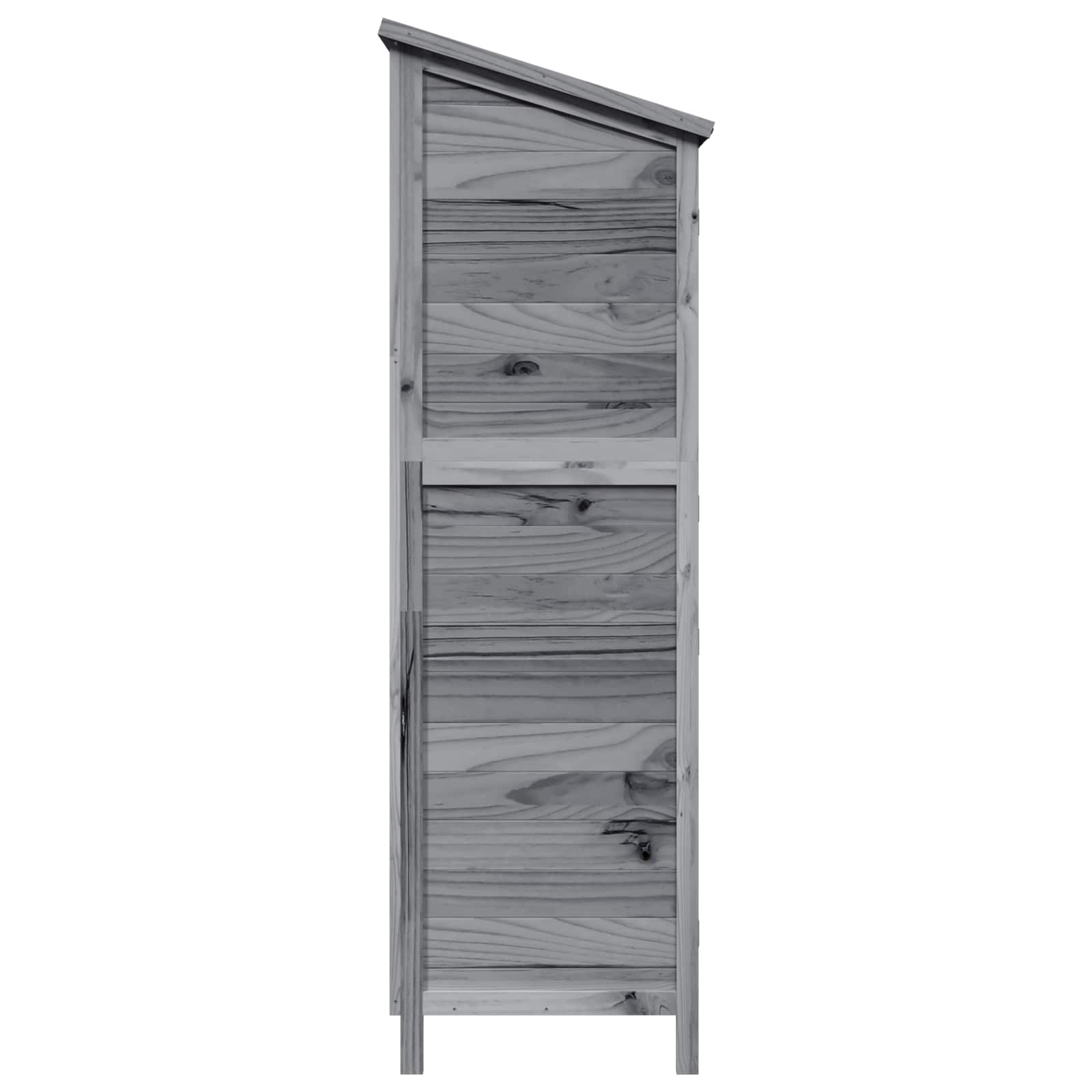 Vrtna Šupa Siva 106 x 56 x 176,5 cm Čvrsto drvo jele