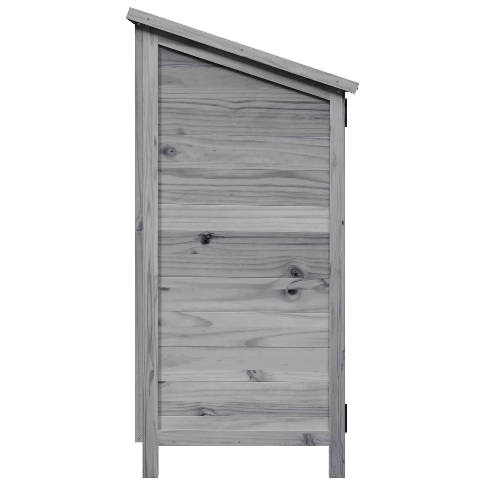 Vrtna Šupa s krovom Siva 106 x 56 x 113,5 cm Čvrsto drvo jele