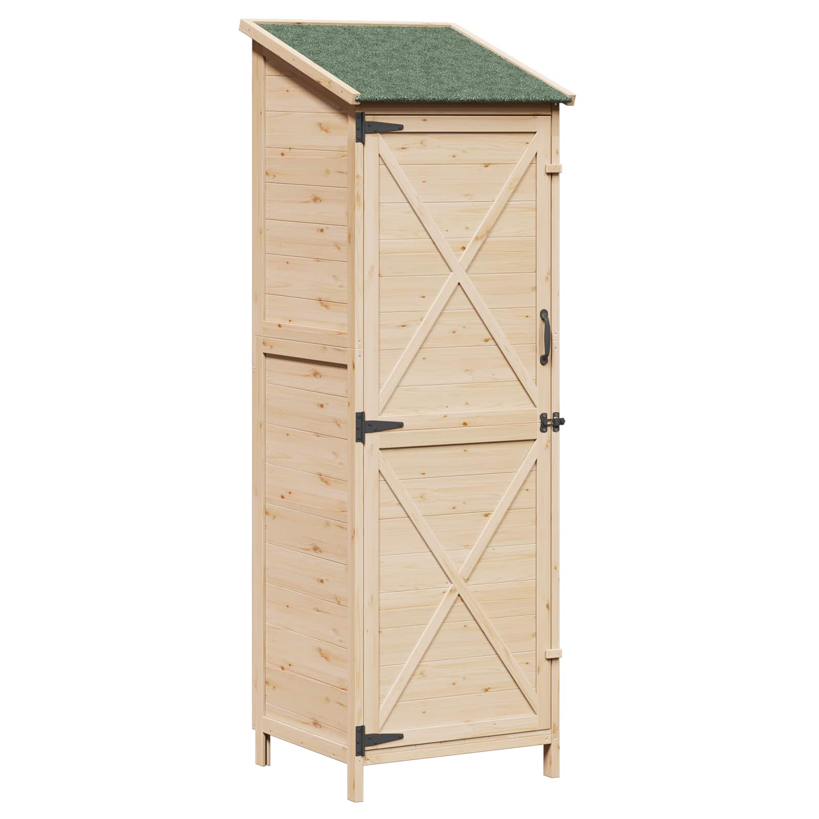 Vrtna Šupa Prirodna 59,5 x 56 x 176,5 cm Konstruirano drvo