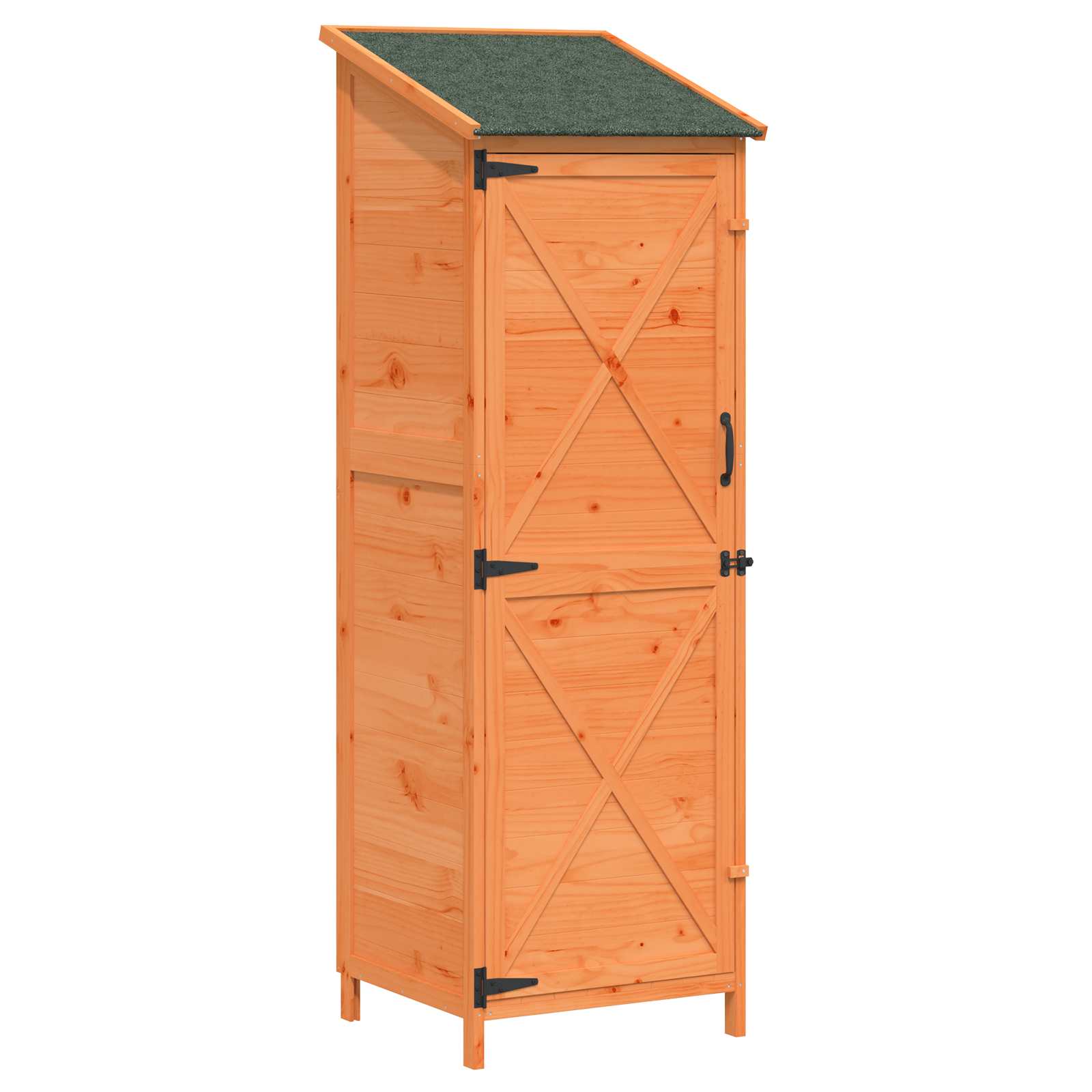 Vrtna Šupa s krovom Smeđa 59,5 x 56 x 176,5 cm Čvrsto drvo jele
