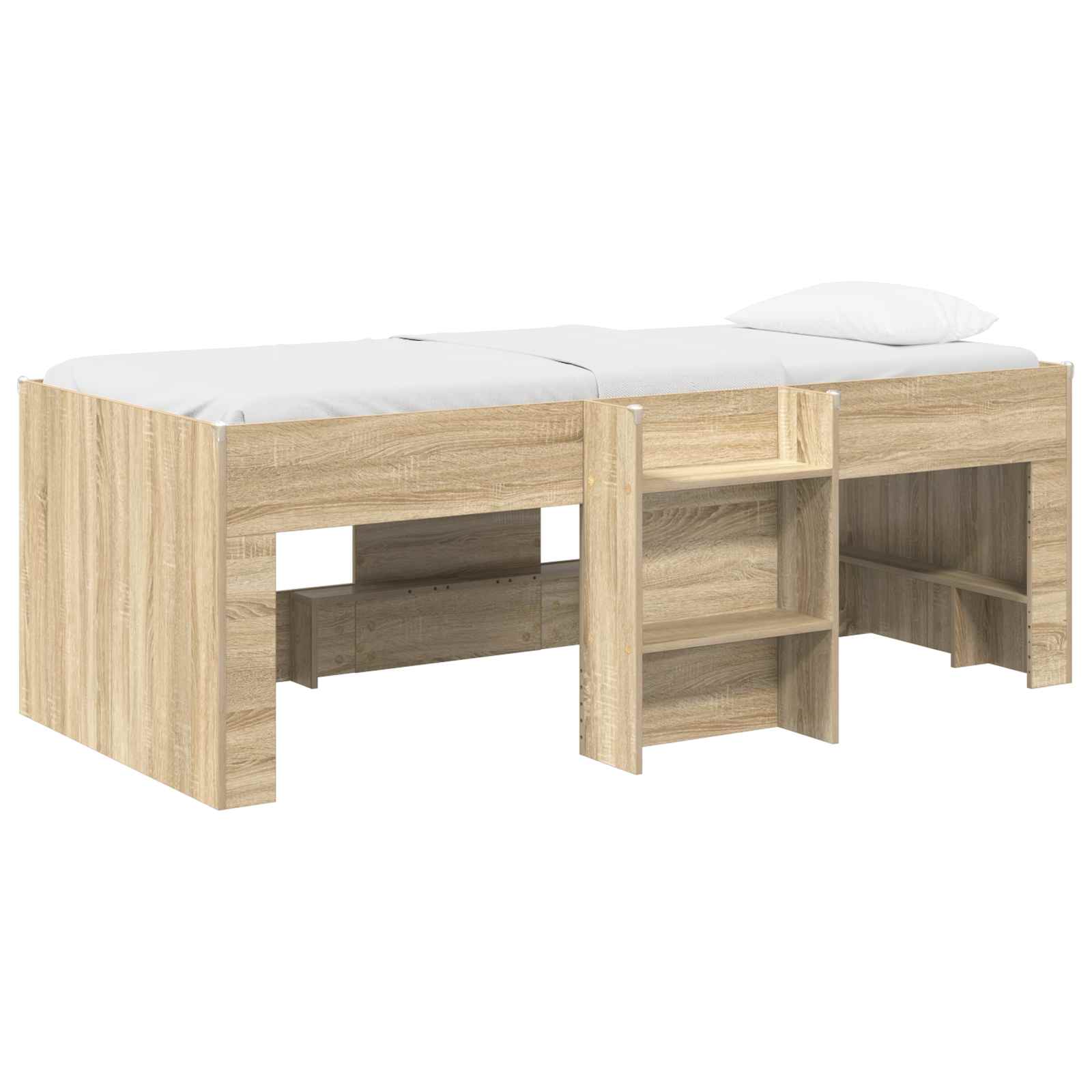 Kreveta za visoko spavanje djece 2 pcs Sonoma Konstruirano drvo