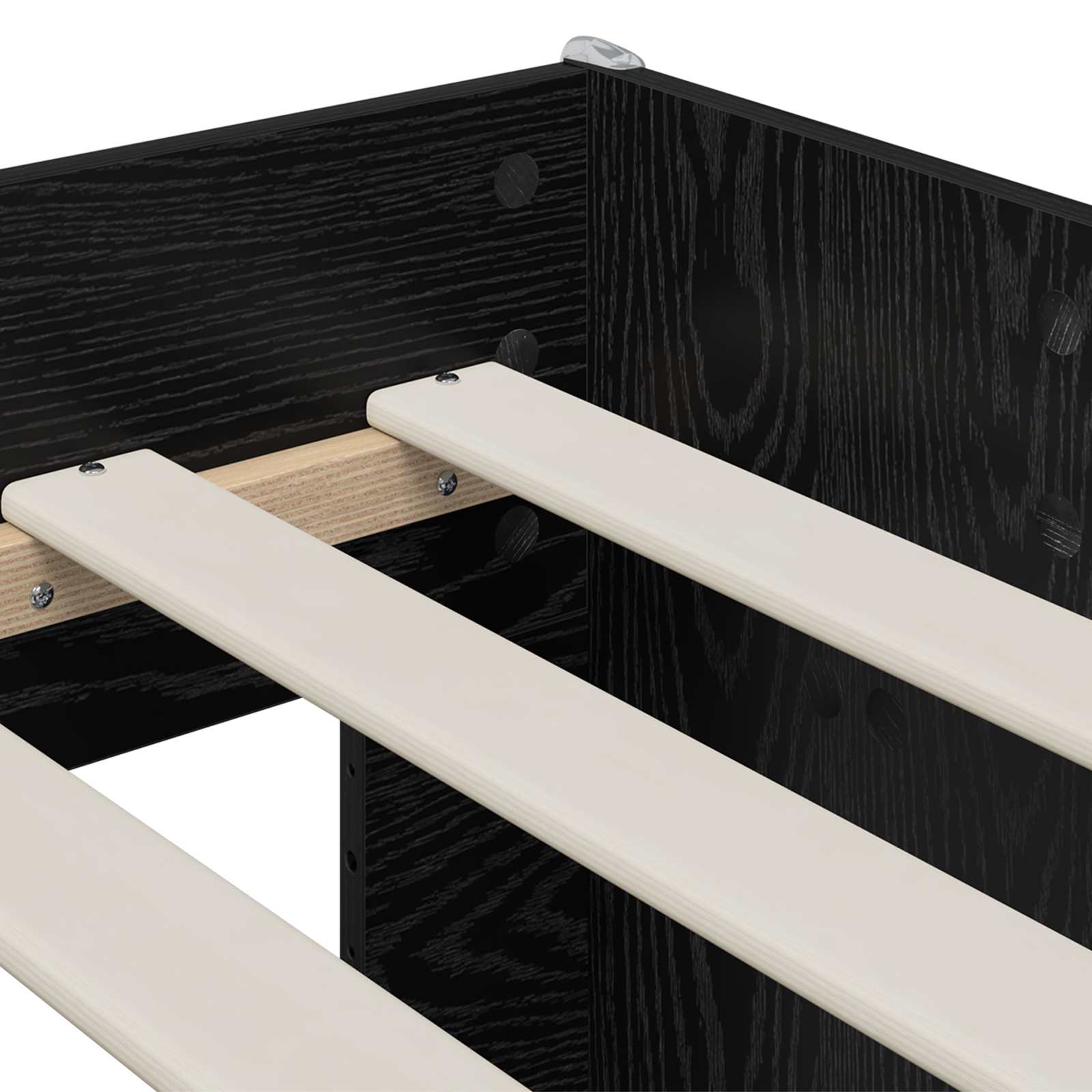 Kreveta za visoko spavanje djece 2 pcs Crni hrast 98.5 x 200 cm