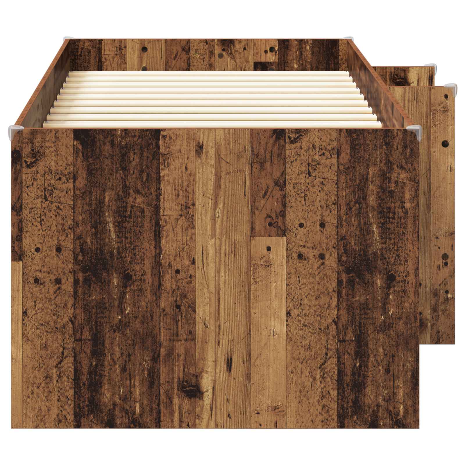 Kreveta za visoko spavanje djece 2 pcs Staro drvo 90 x 190 cm