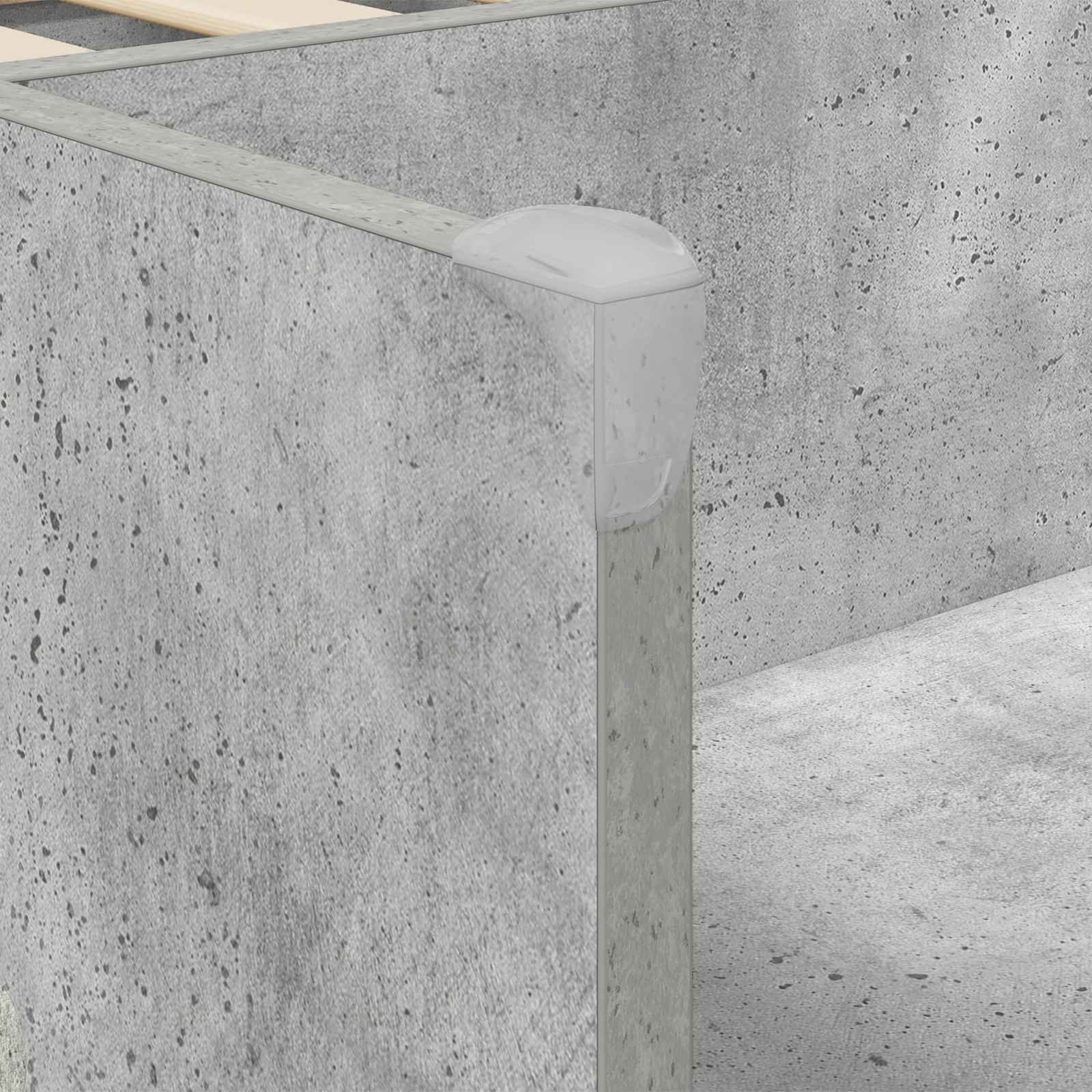 Krevet za djecu s ladicama Betonska siva 90 x 190 cm