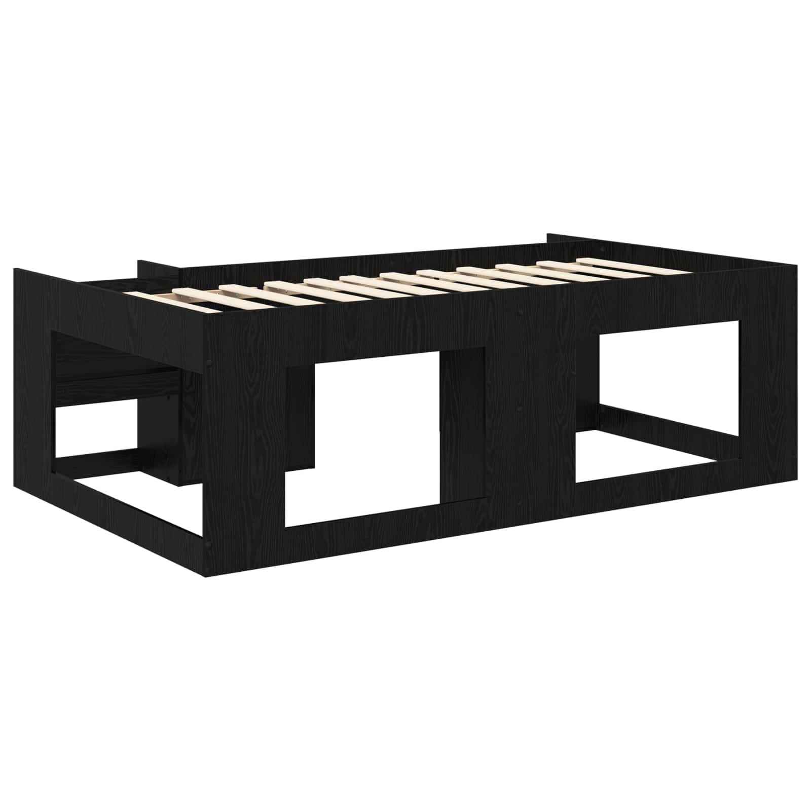 Krevet za djecu s ladicama Crni hrast 75 x 190 cm