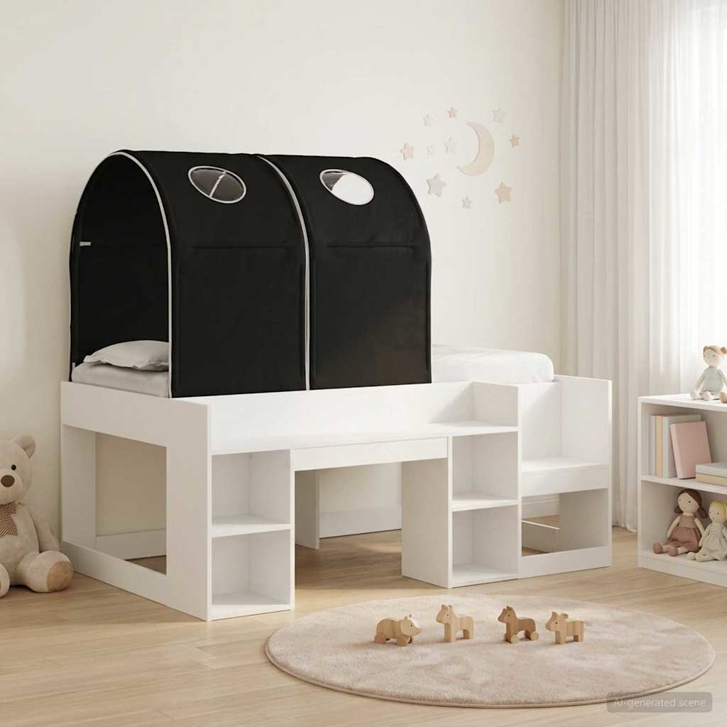 Krevet s Tunnels 4 pcs Bijela i crna Konstruirano drvo