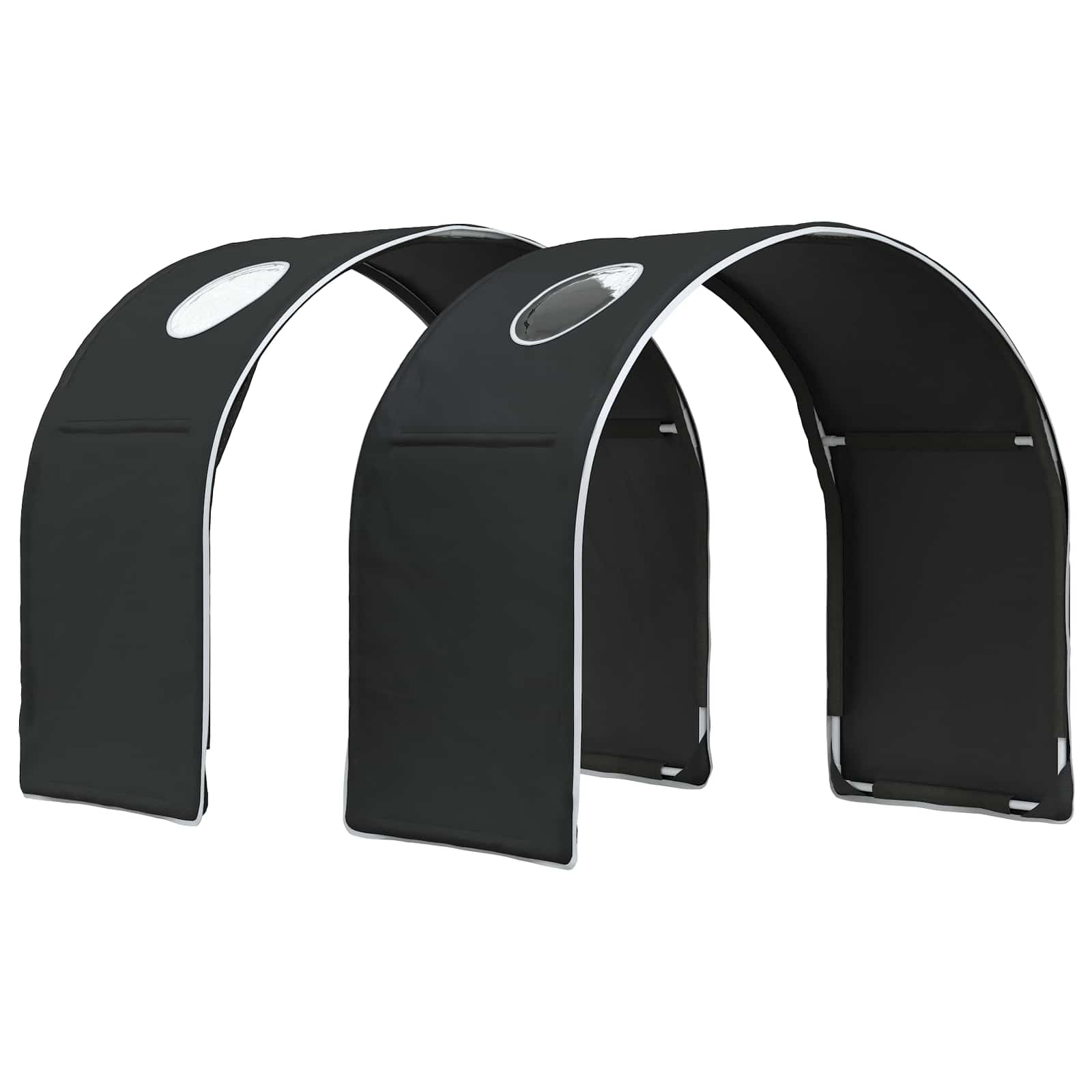Krevet s Tunnels 4 pcs Artisian hrast i crna Konstruirano drvo