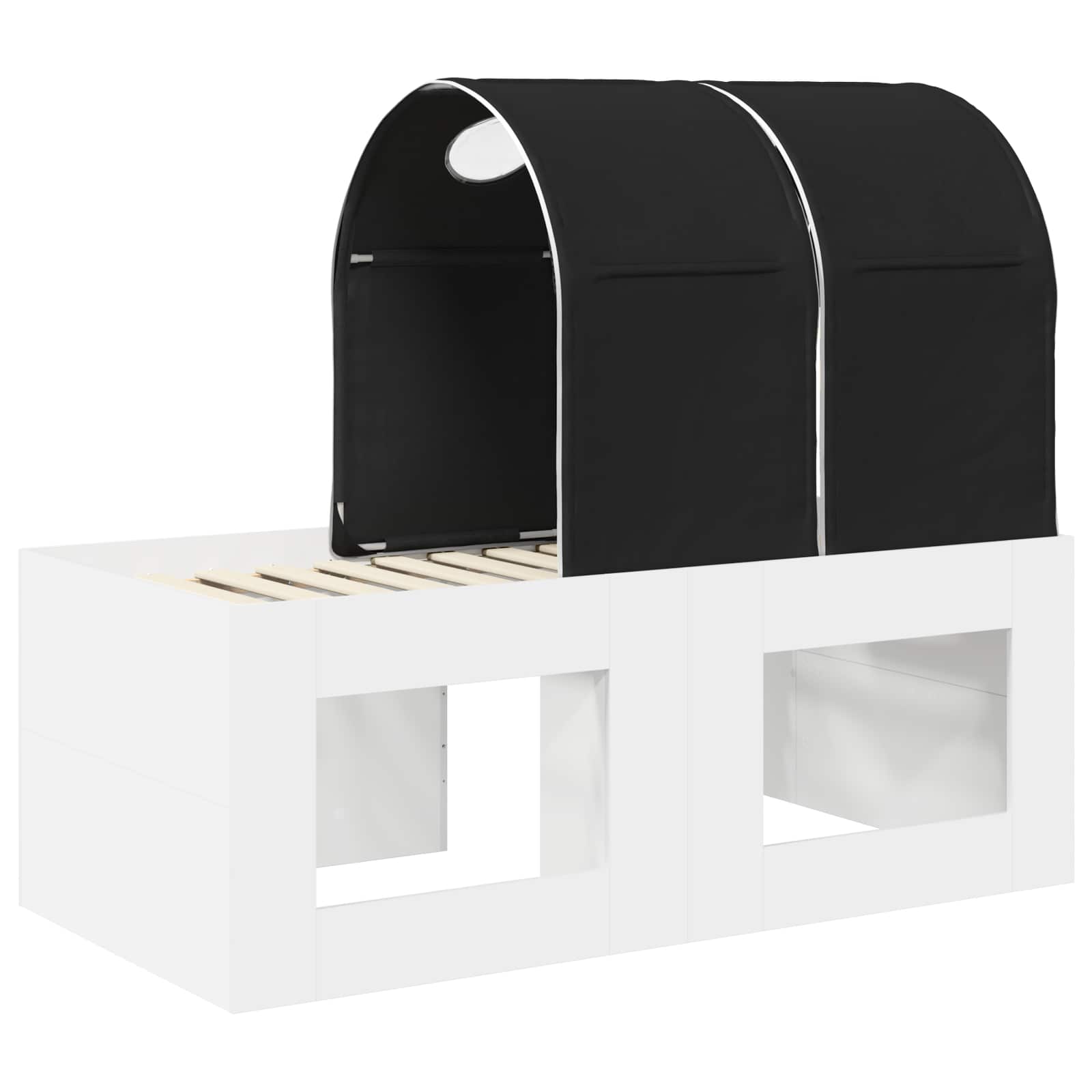 Krevet s Tunnels 4 pcs Artisian hrast i crna Konstruirano drvo