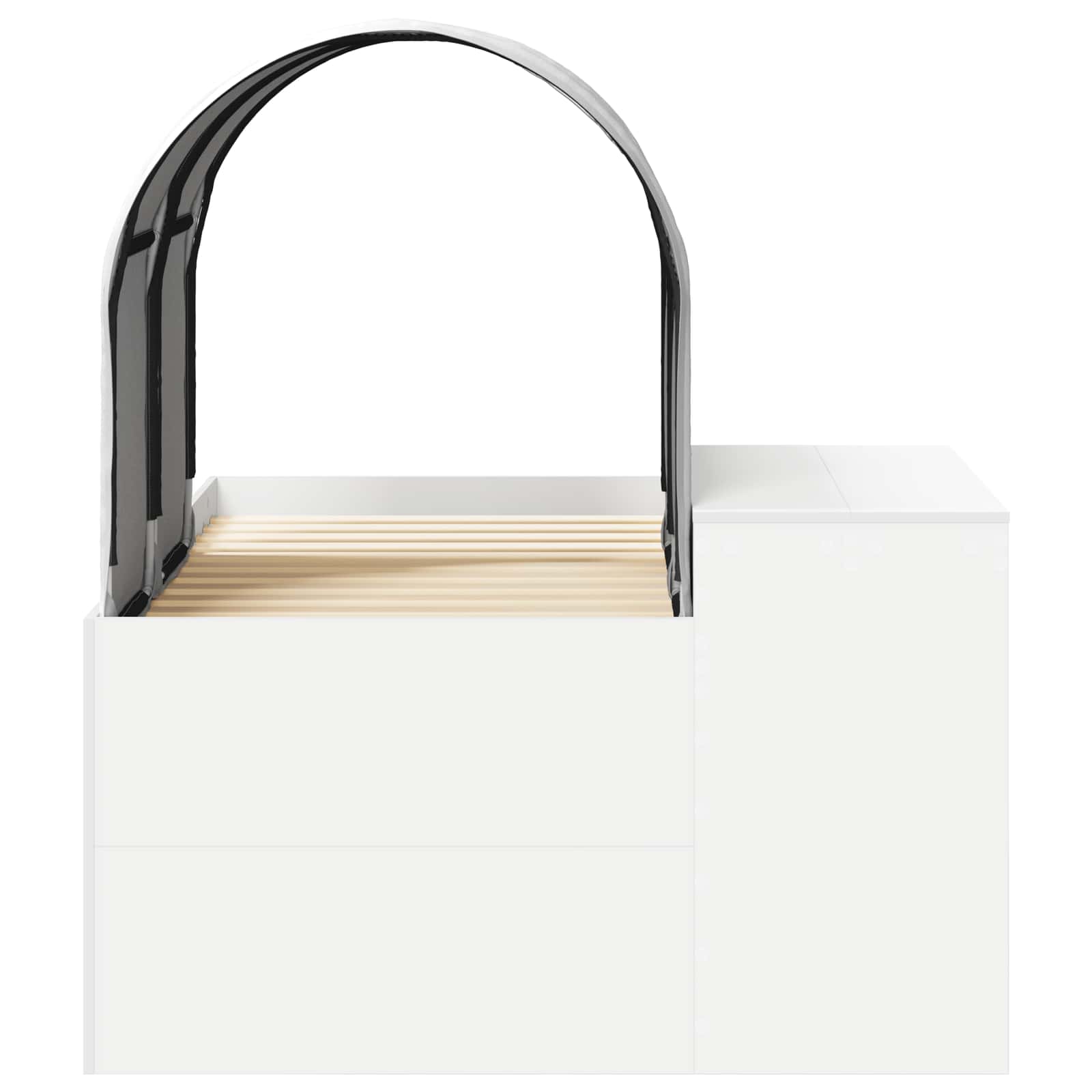 Krevet s Tunnels 4 pcs Artisian hrast i bijela