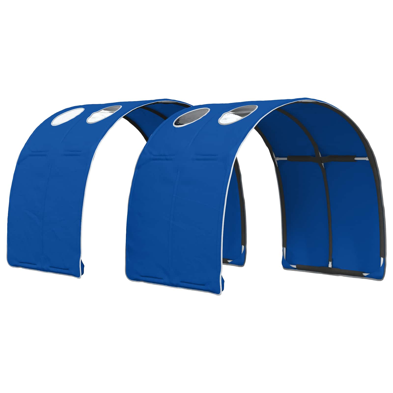 Krevet s Tunnels 4 pcs Bijela i plava Konstruirano drvo