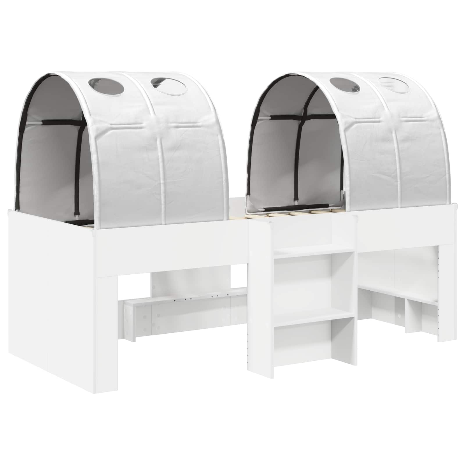 Krevet s Tunnels 4 pcs Bijela Konstruirano drvo