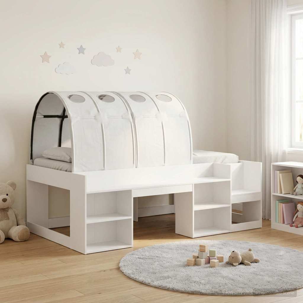 Krevet s Tunnels 4 pcs Bijela Konstruirano drvo