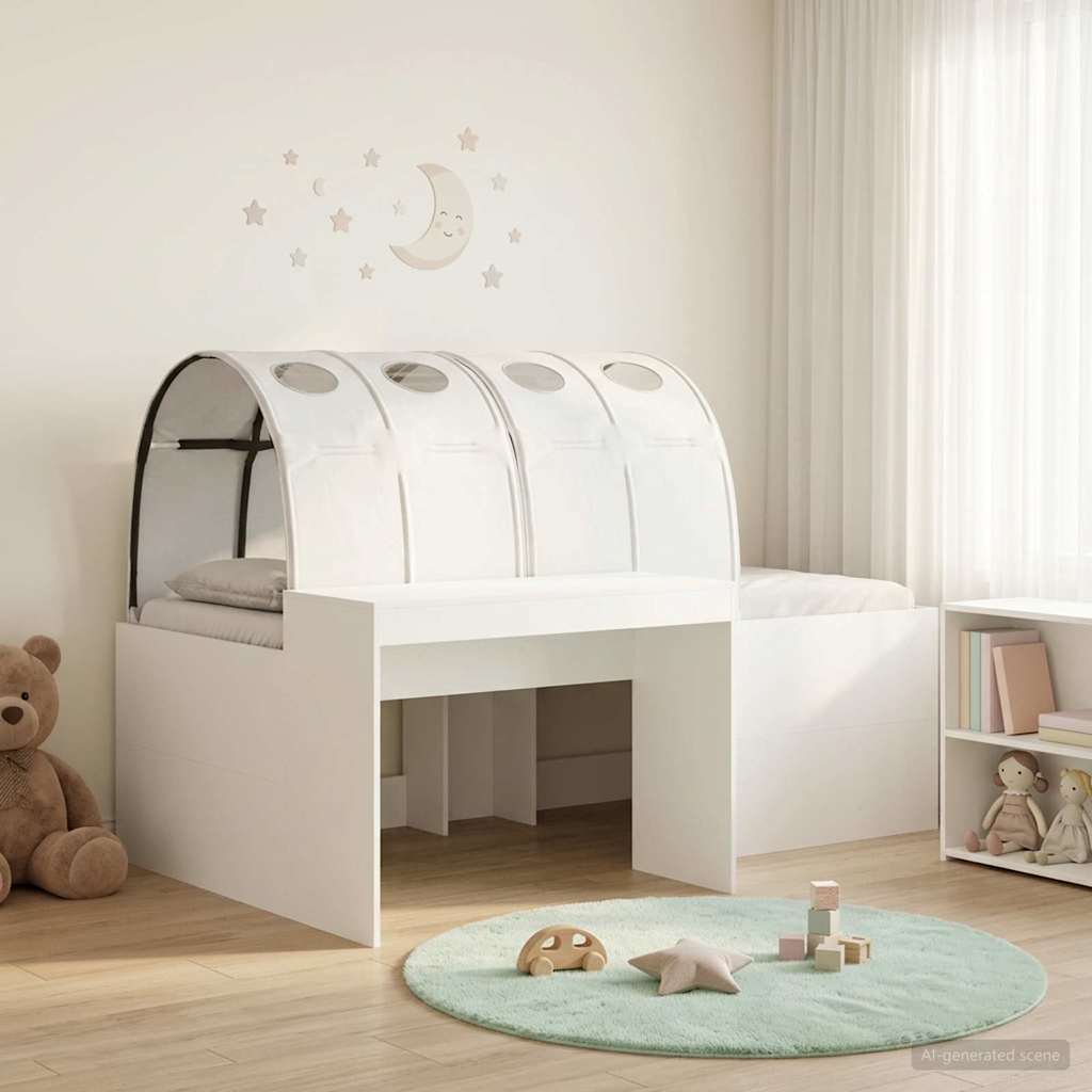 Krevet s Tunnels 4 pcs Bijela Konstruirano drvo