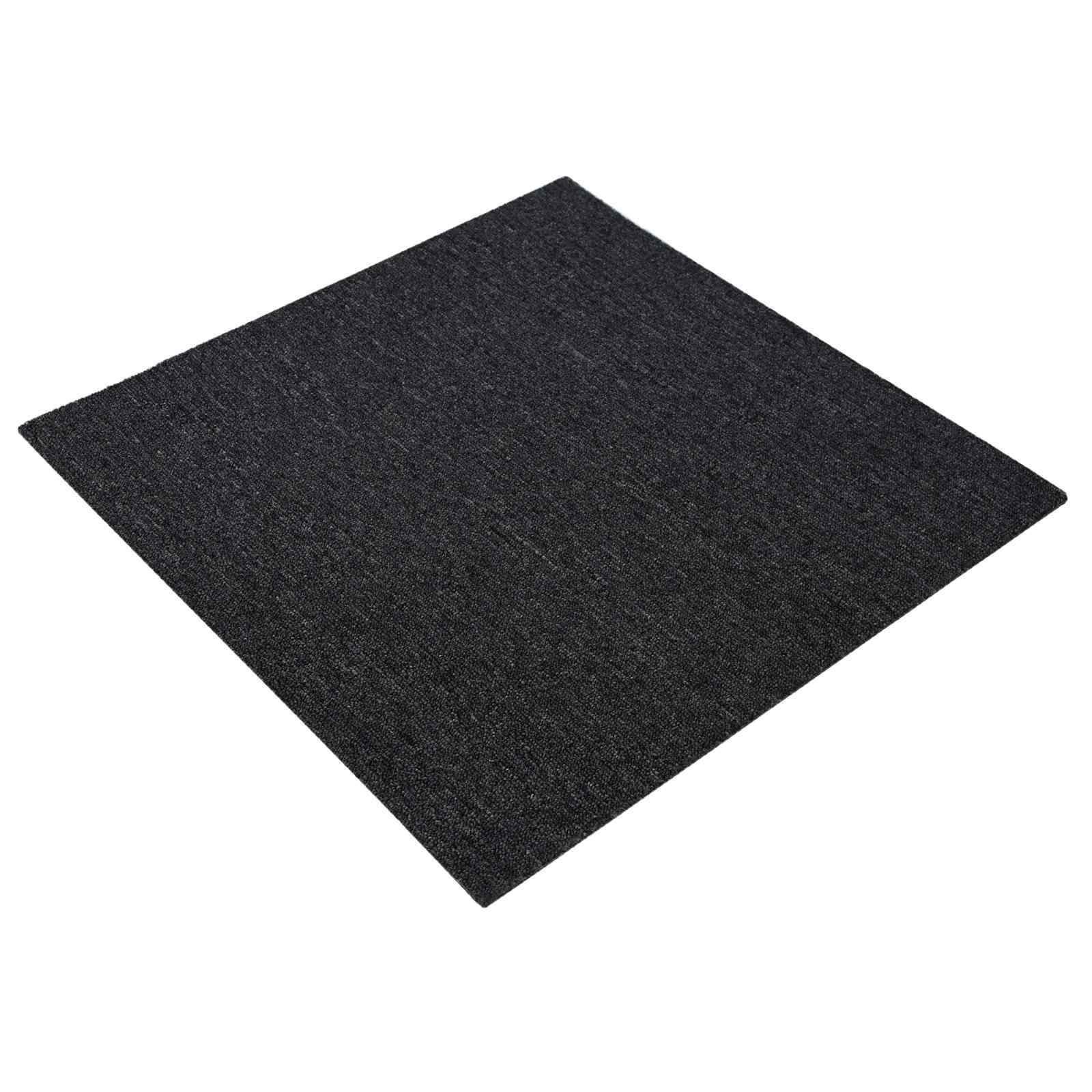 Tepih pločica Tamnosiva 50 x 50 cm 20 pcs PP i bitumen
