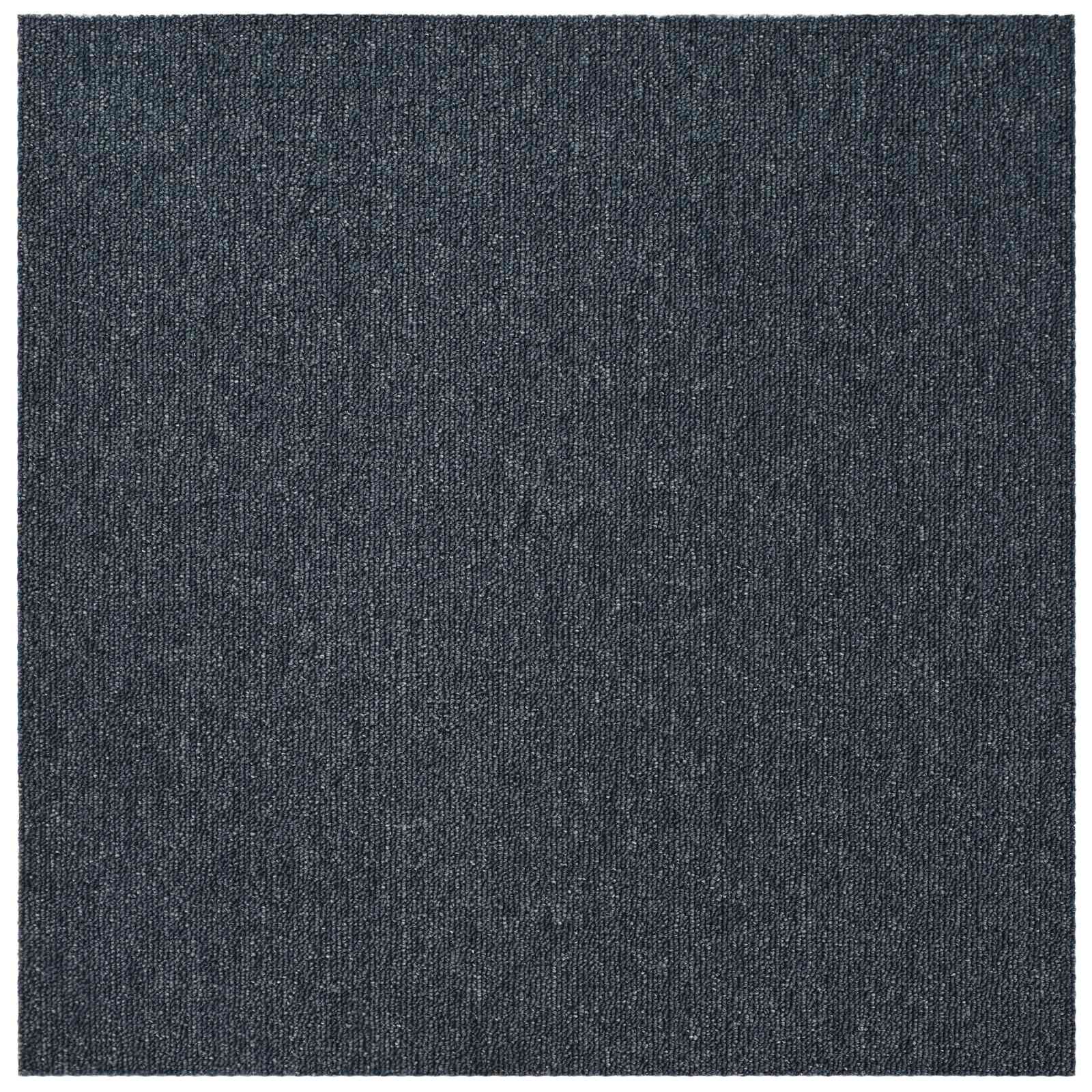 Tepih pločica Plavo Sivo 50 x 50 cm 4 pcs PP i bitumen