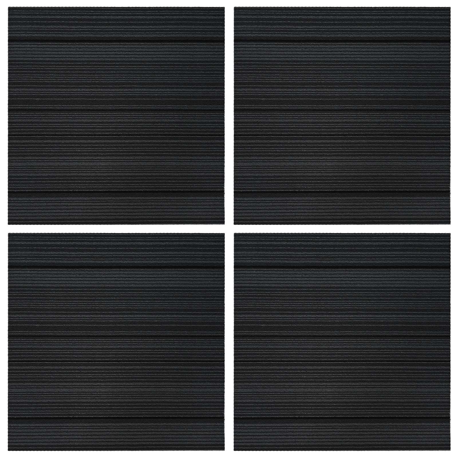 Tepih pločica Prugasta svjetlosiva 50 x 50 cm 4 pcs