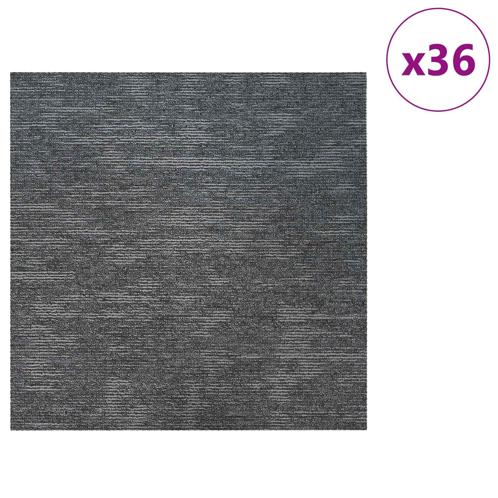 Tepih pločica Sivo Nebo 50 x 50 cm 36 pcs PP i bitumen