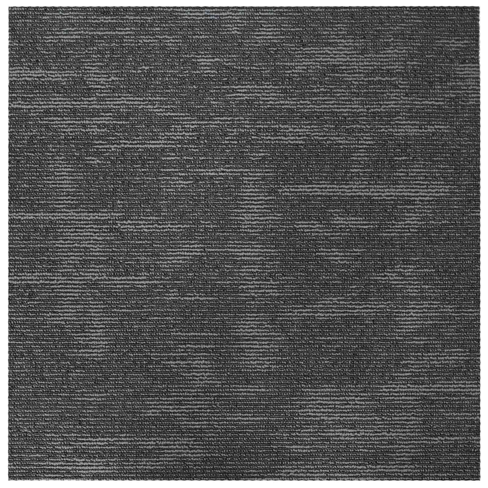 Tepih pločica Sivi ugljen 50 x 50 cm 36 pcs PP i bitumen