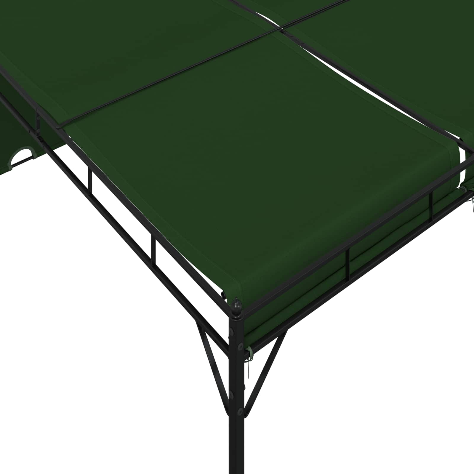 Gazebo 4 x 3 x 2,3 m Zelena Poliester i čelik