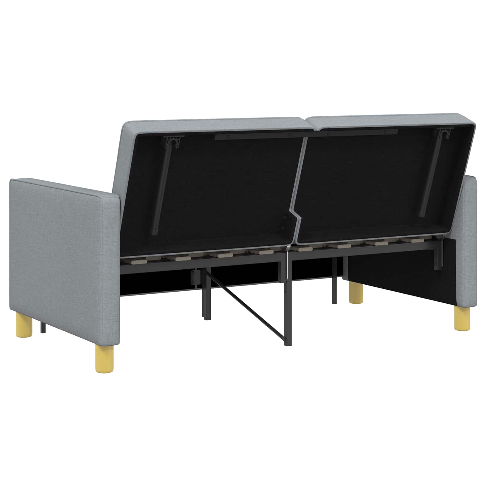 Krevet-sofa na razvlačenje Svijetlo zelena Tkanina