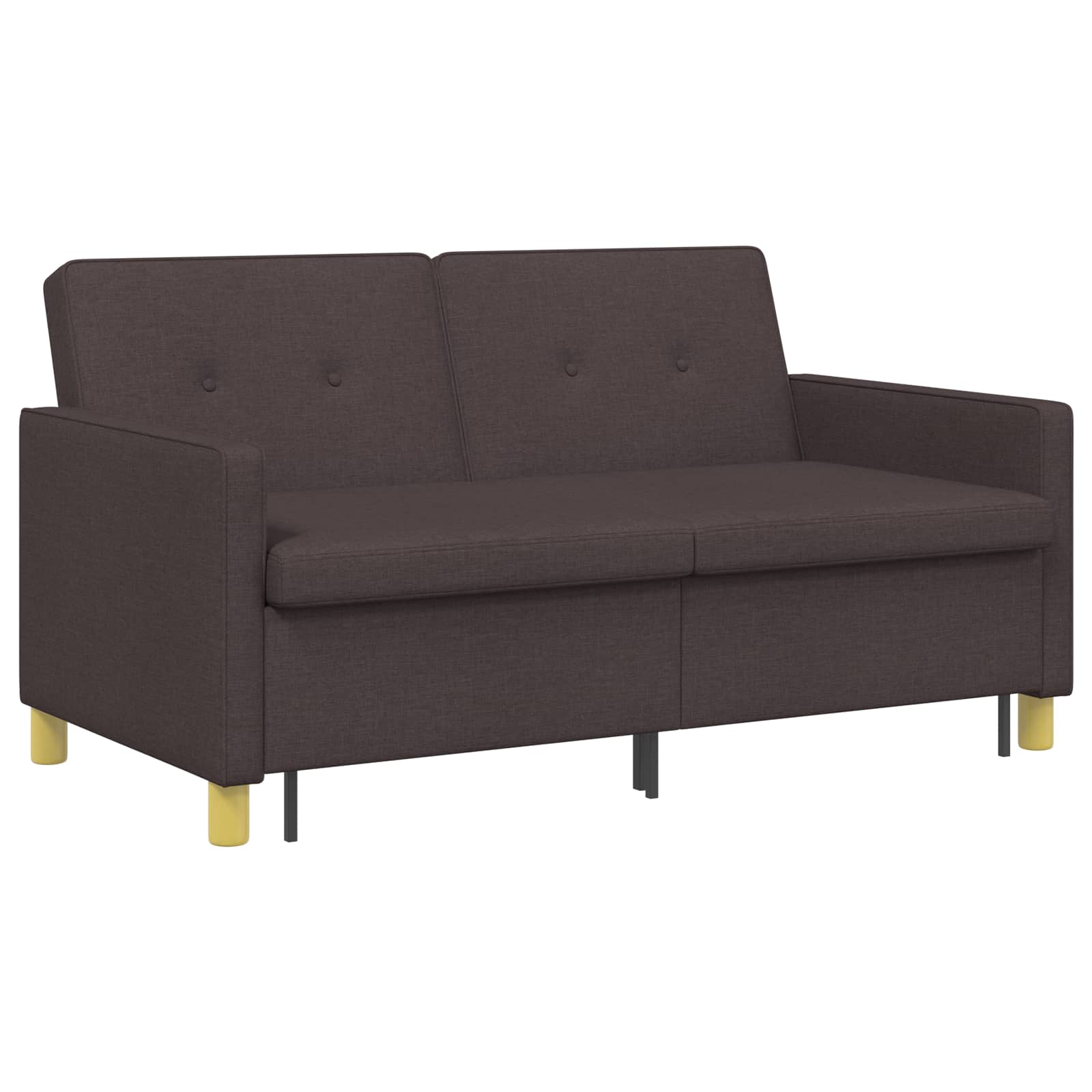 Krevet-sofa na razvlačenje Tamno smeđa Tkanina