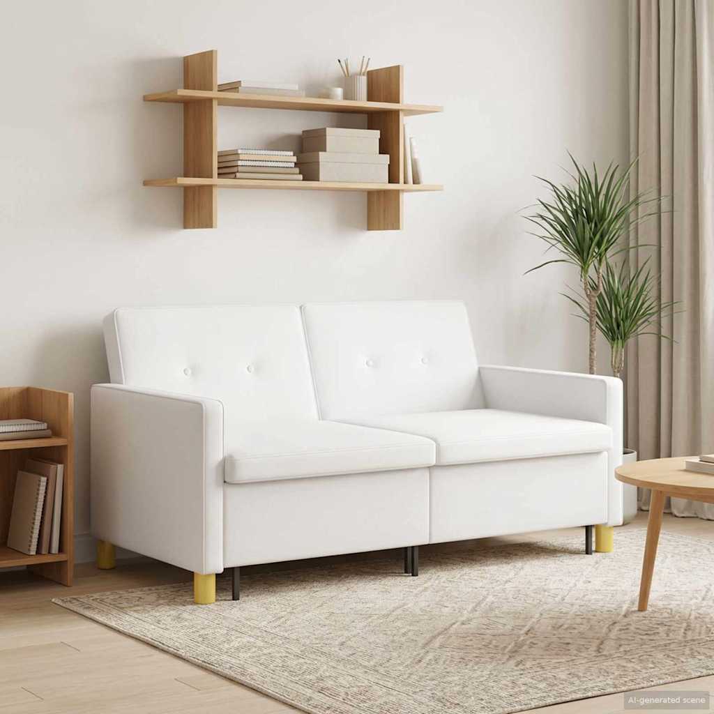 Krevet-sofa na razvlačenje Bijela Tkanina