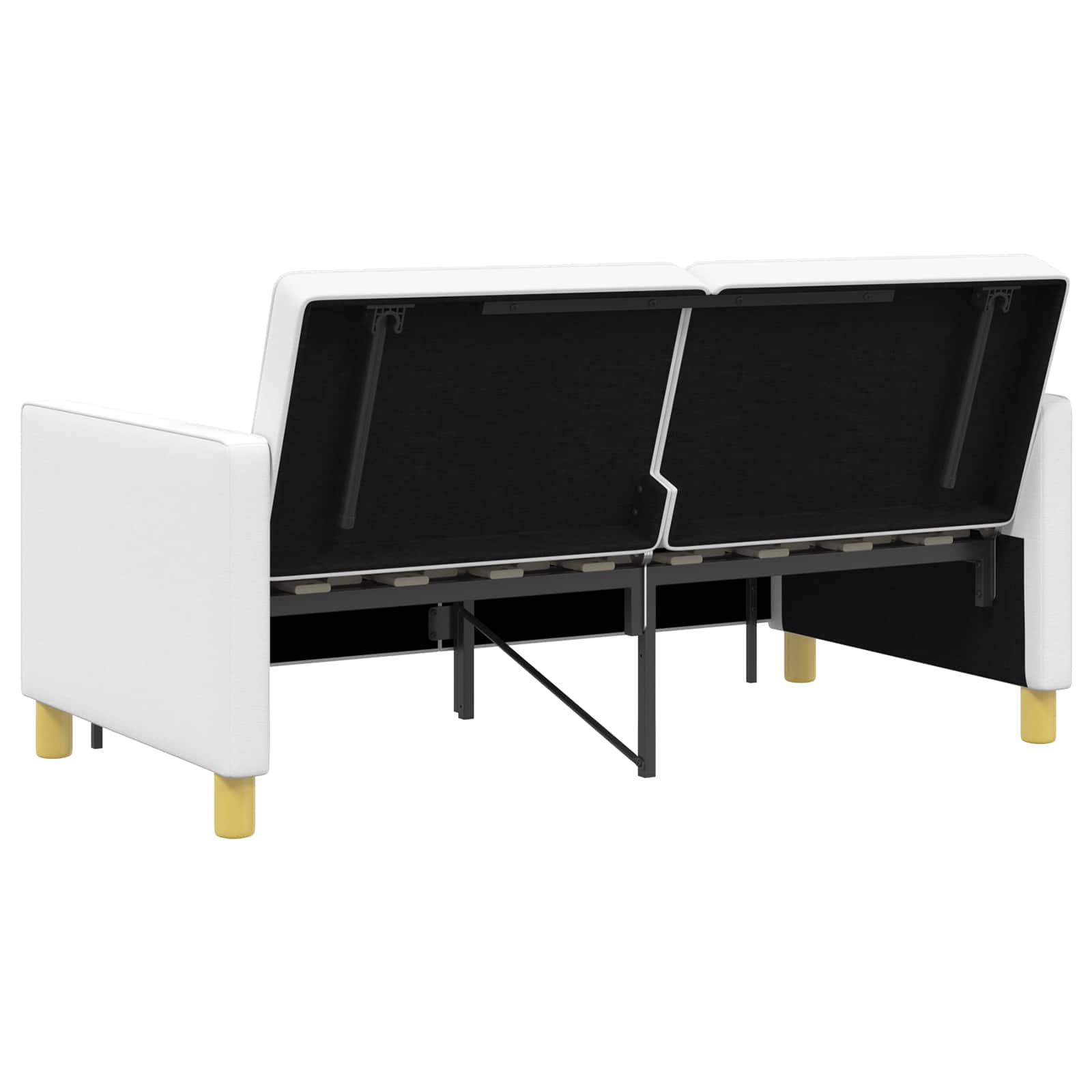 Krevet-sofa na razvlačenje Bijela Tkanina