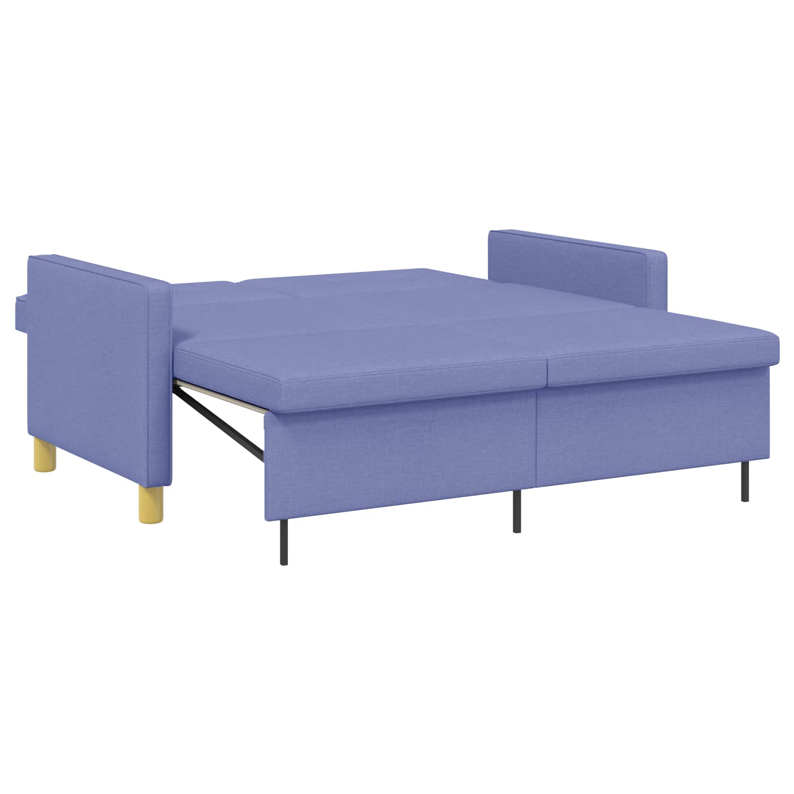 Krevet-sofa na razvlačenje Traper plava Tkanina