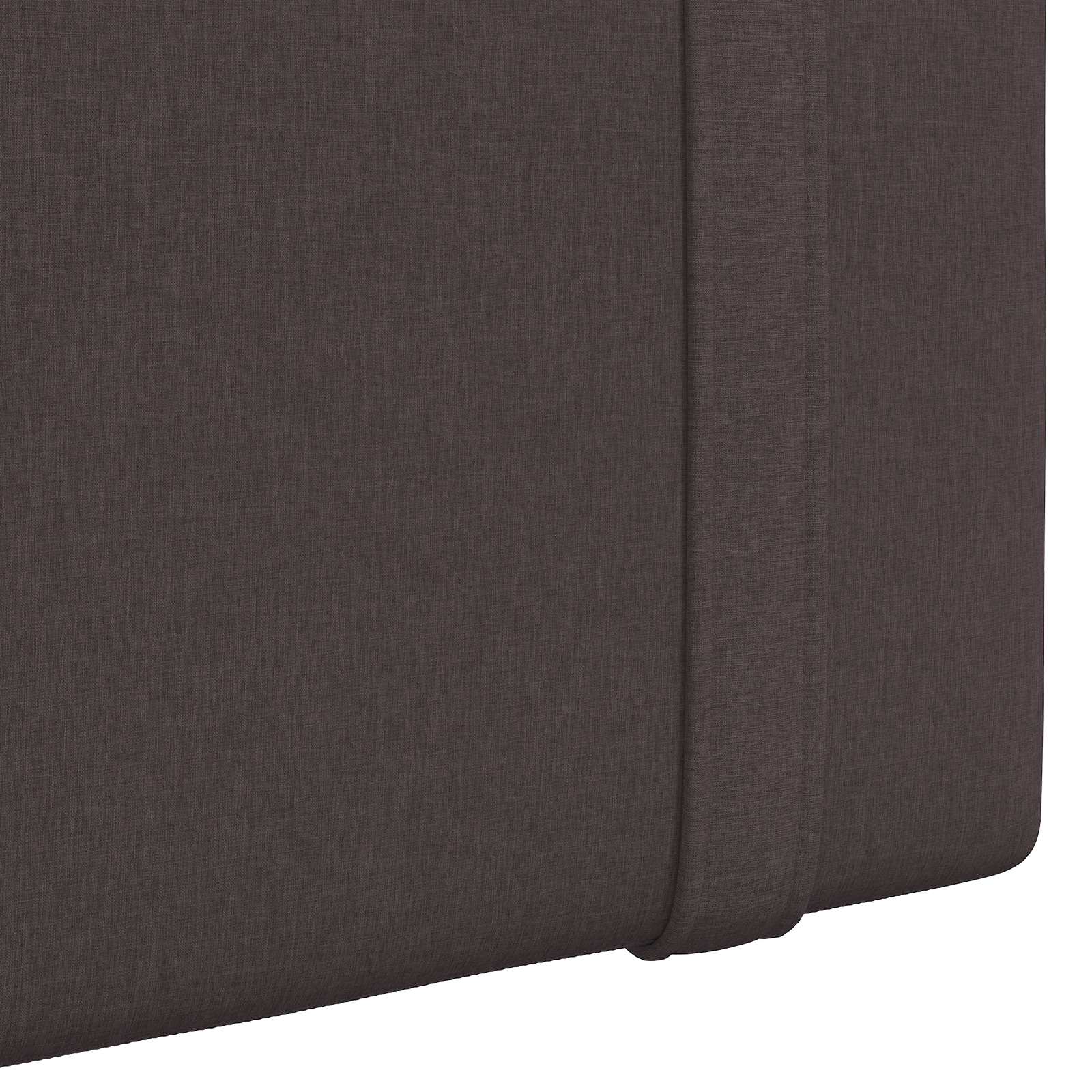 Viseće uzglavlje kreveta S LED svjetlom Tamno smeđa Tkanina